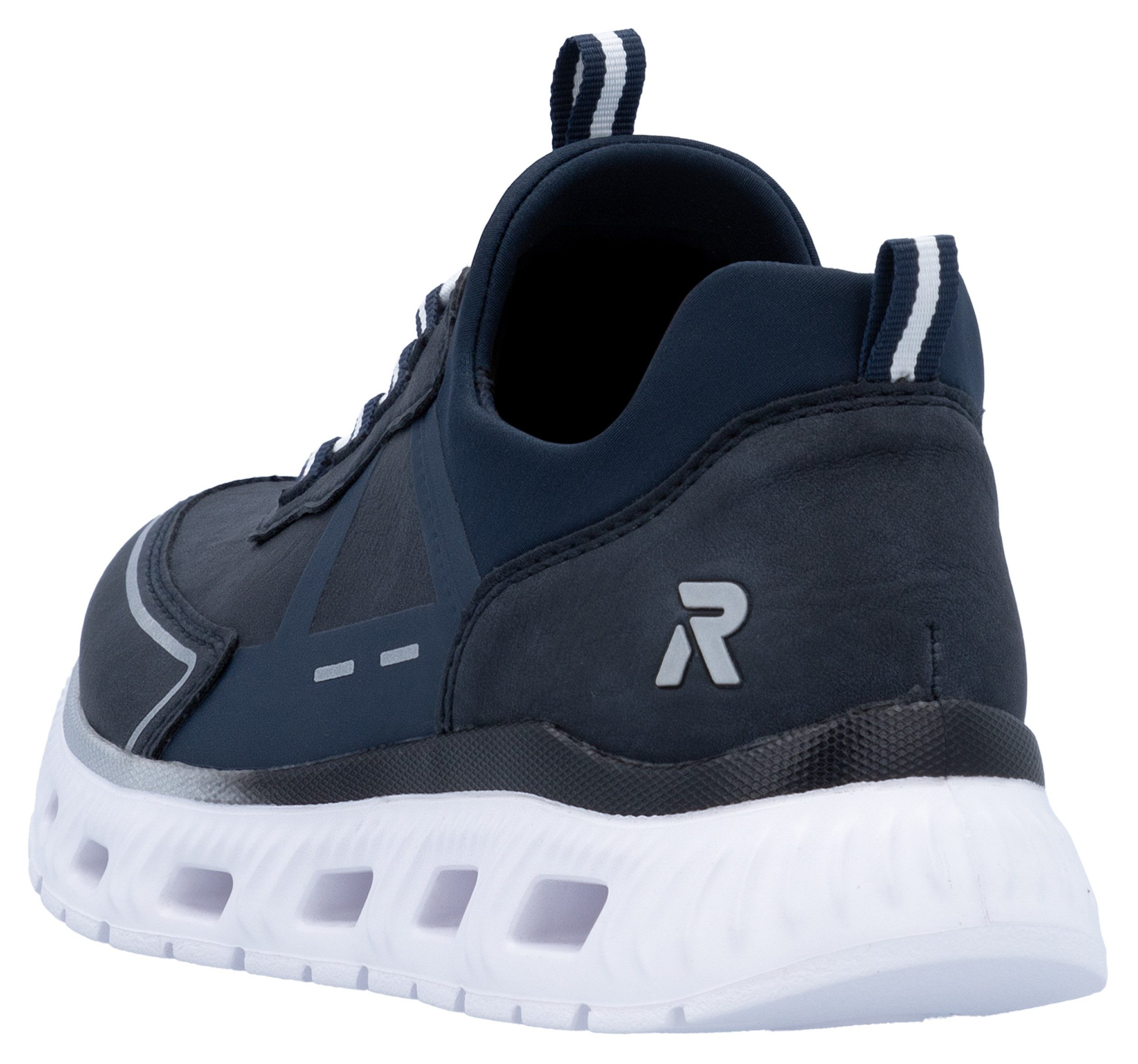 RIEKER Sport Slip-on sneakers , instapschoen, lage schoen, vrijetijdssneaker met snel sluiting
