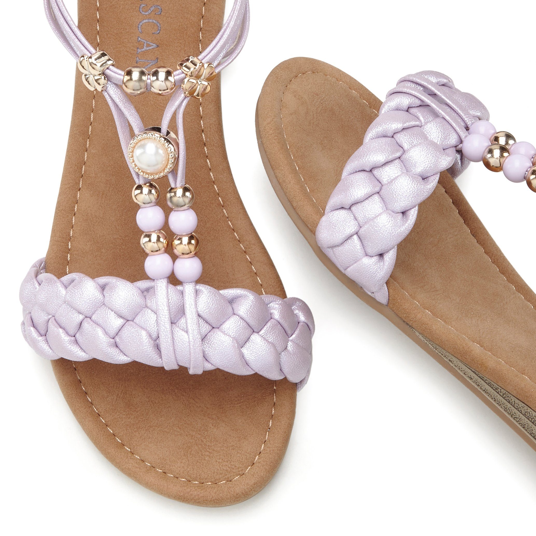 Lascana Sandalen Zomerschoen Sandalette, zomerschoen met verfijnde band VEGAN