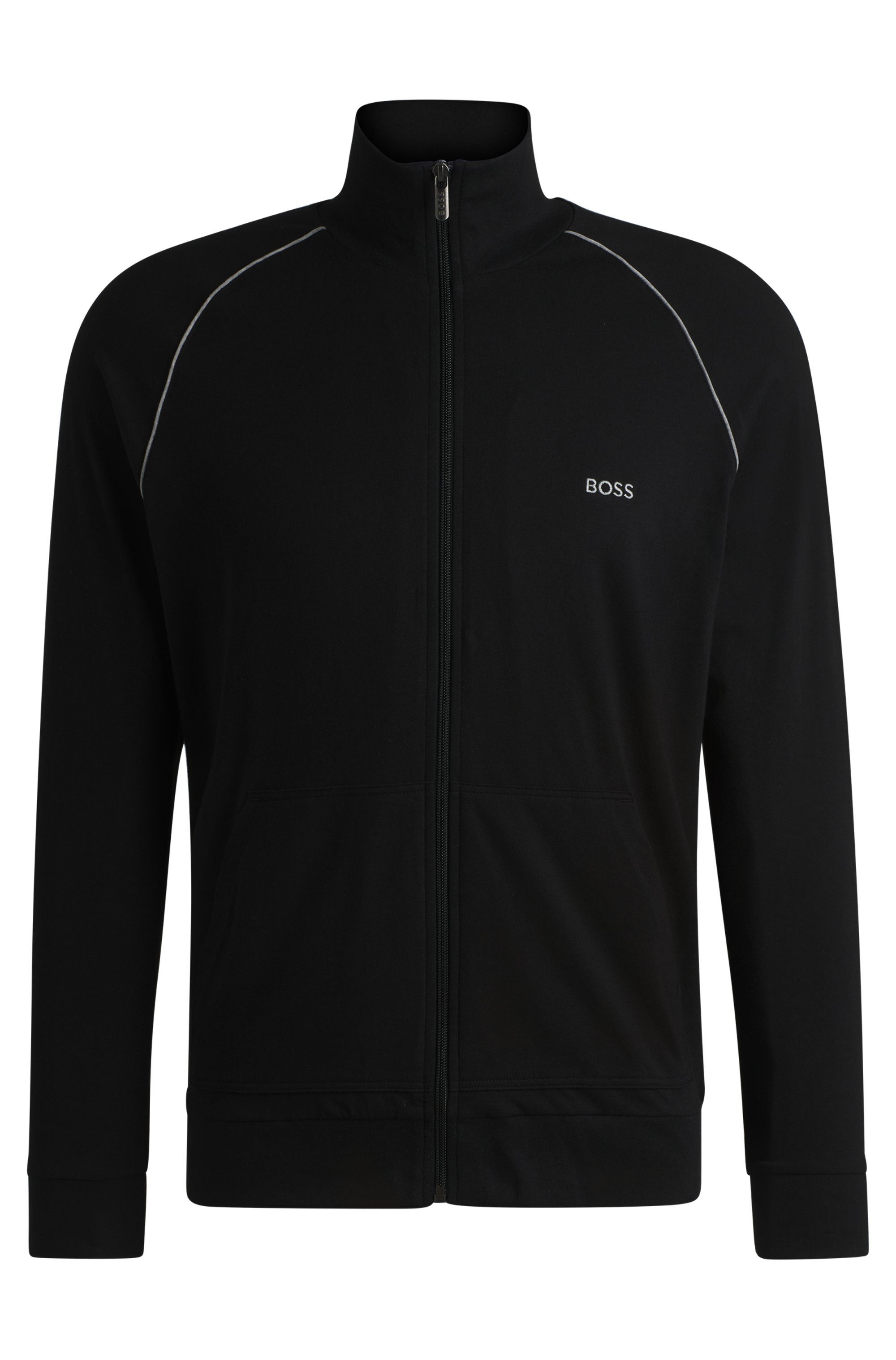BOSS Sweatvest Mix&Match Jacket Z met contrastnaad op de mouw