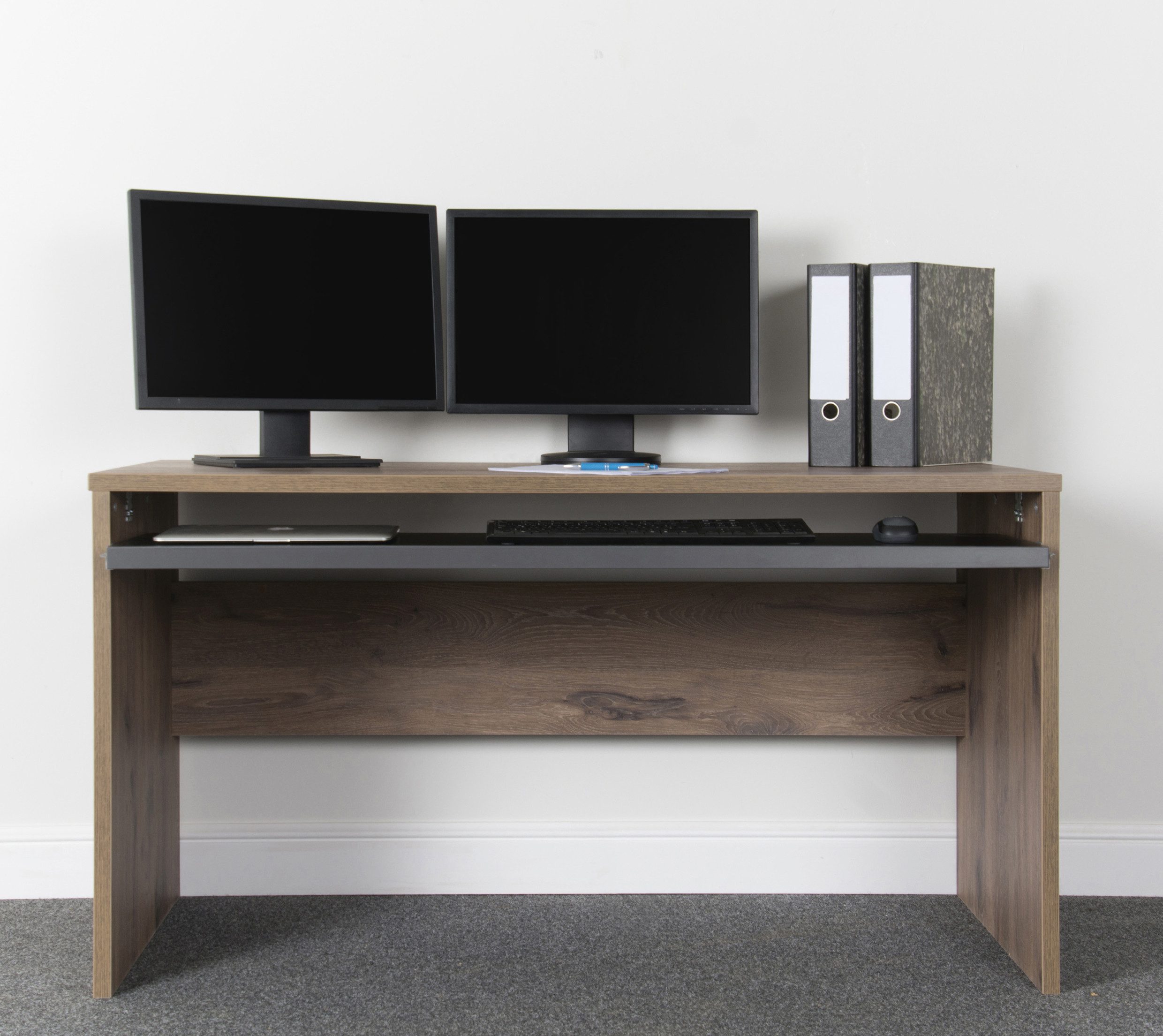 VOGL Möbelfabrik Bureau Barrie met 2-kleurige toetsenbordlade in 2 breedtes, 2,5 cm tafelbladdikte, made in germany
