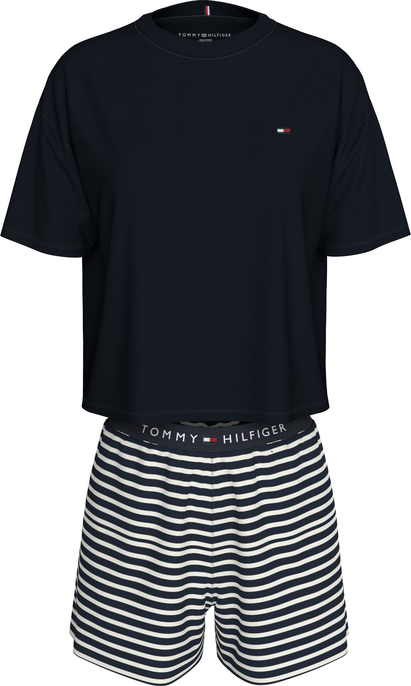 Tommy Hilfiger Underwear Pyjama SS PRT PJ SHORT SET (set, 2-delig, 2-delig)
