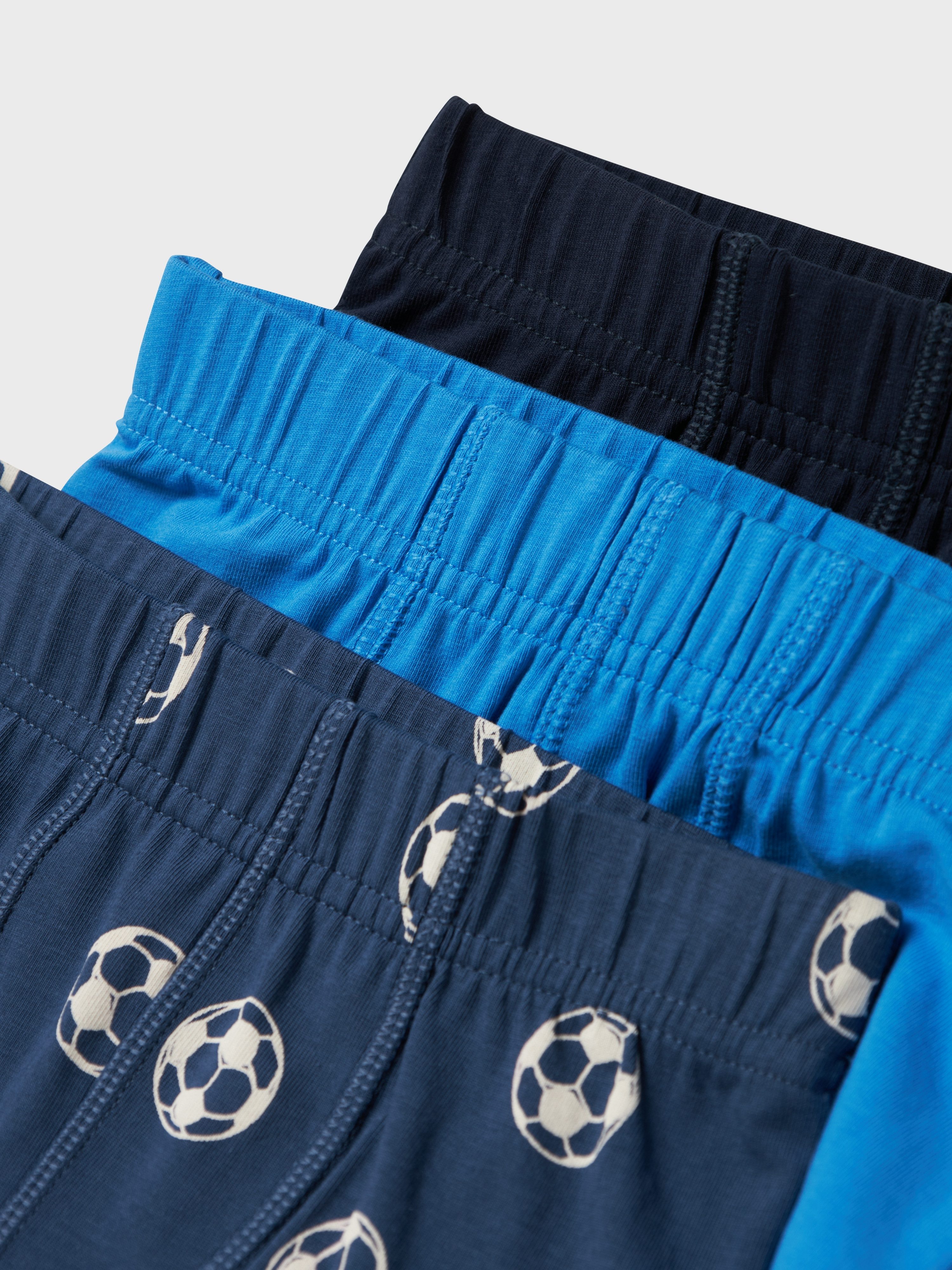 Name It Trunk NMMTIGHTS 3P DARK DENIM FOOTBALL NOOS (set 3 stuks)