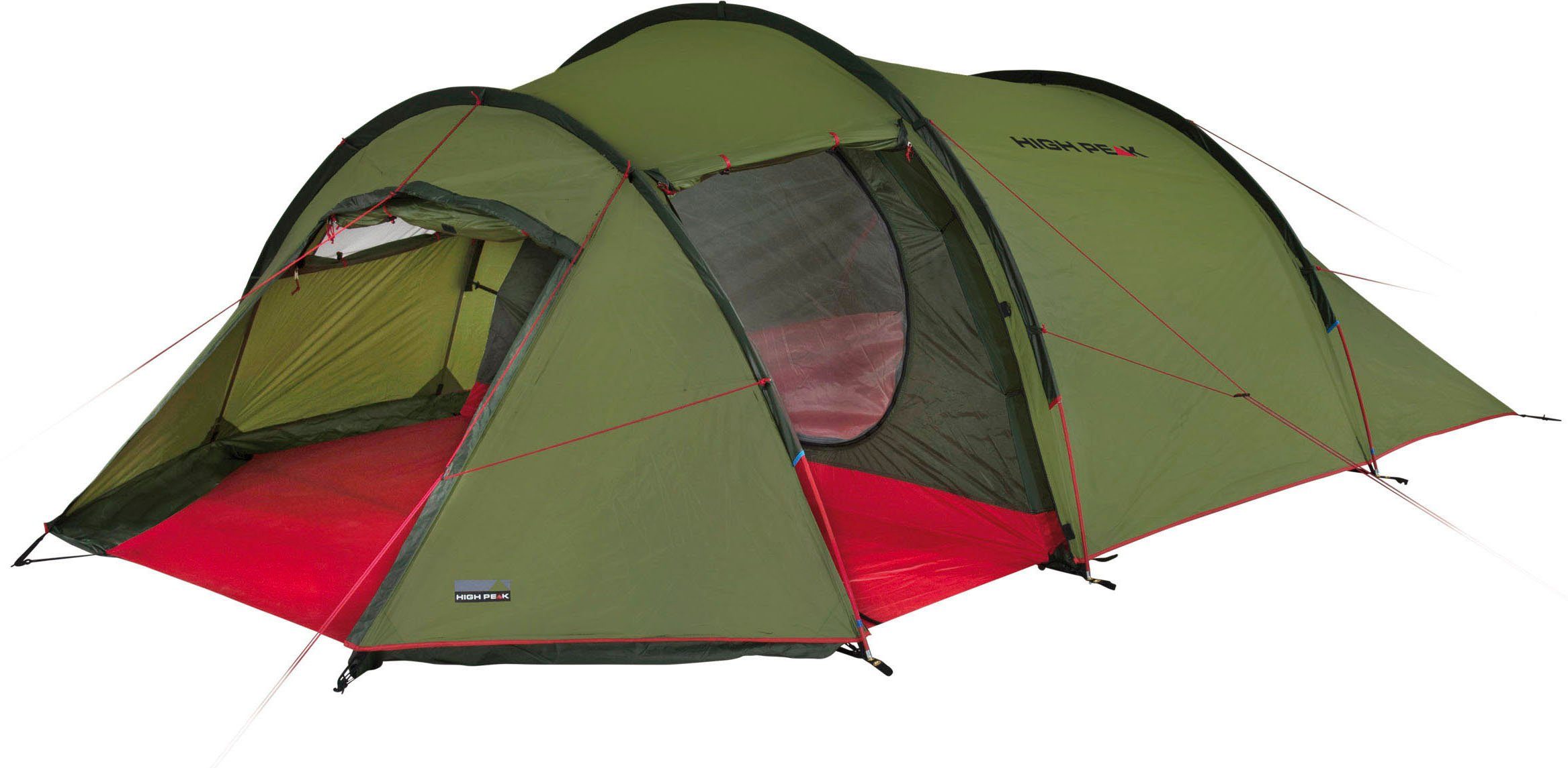 High Peak Tunneltent Falcon tenten groen