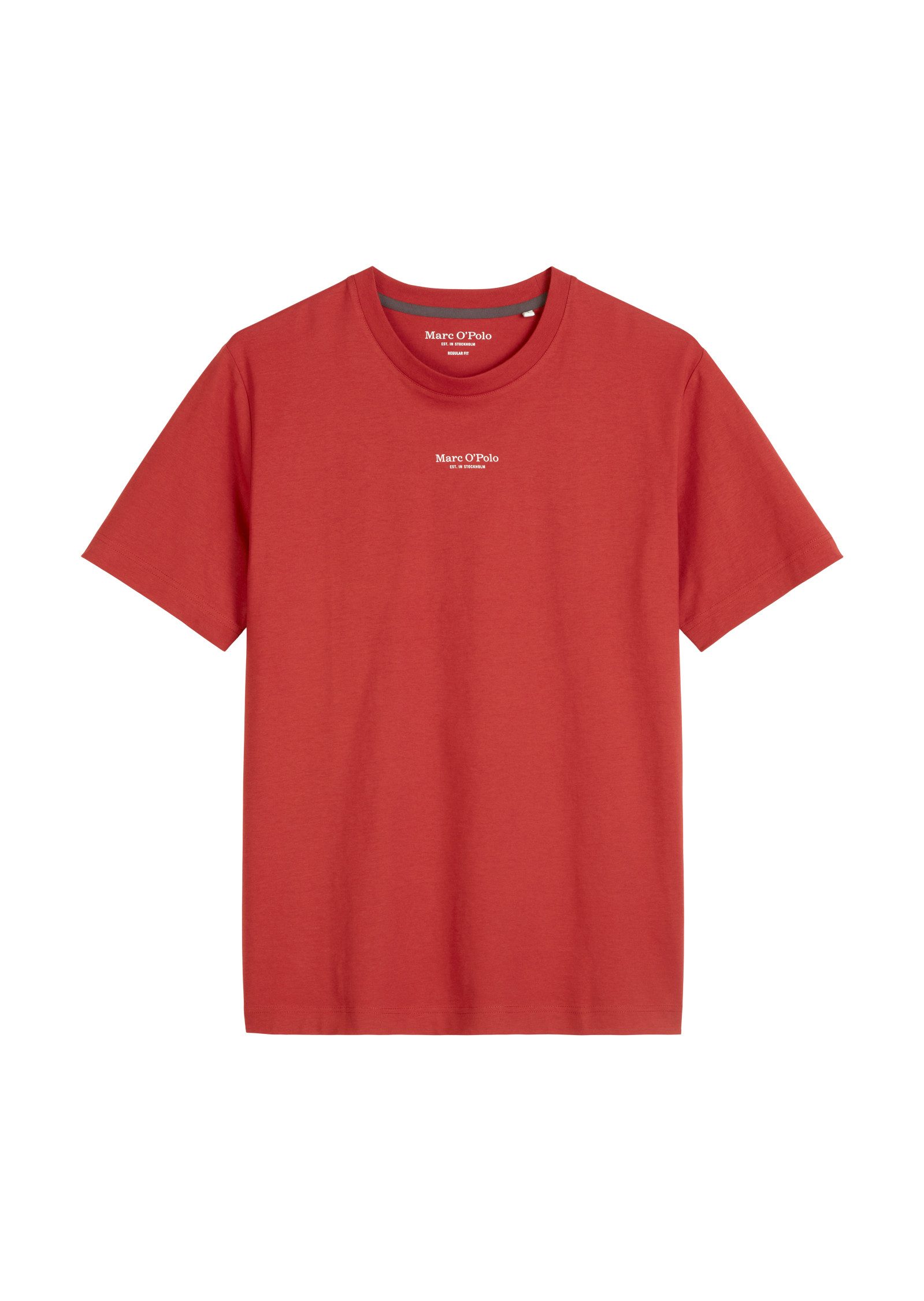 Marc O'Polo T-shirt een klein, bescheiden logo in contrastkleur siert de borst
