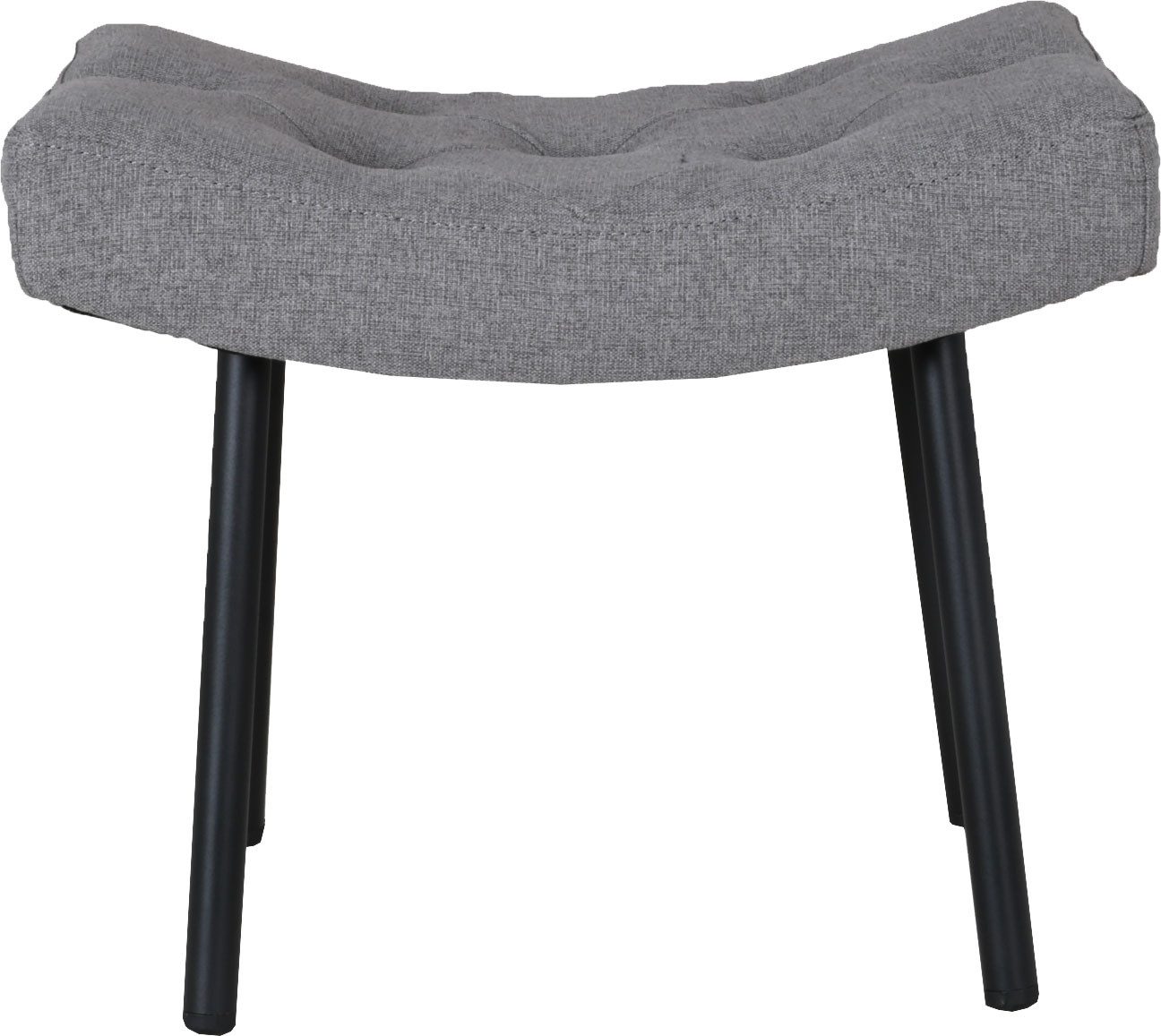 Home affaire Oorfauteuil ALVIER, relaxstoel, fauteuil met poef, hoge rugstoel