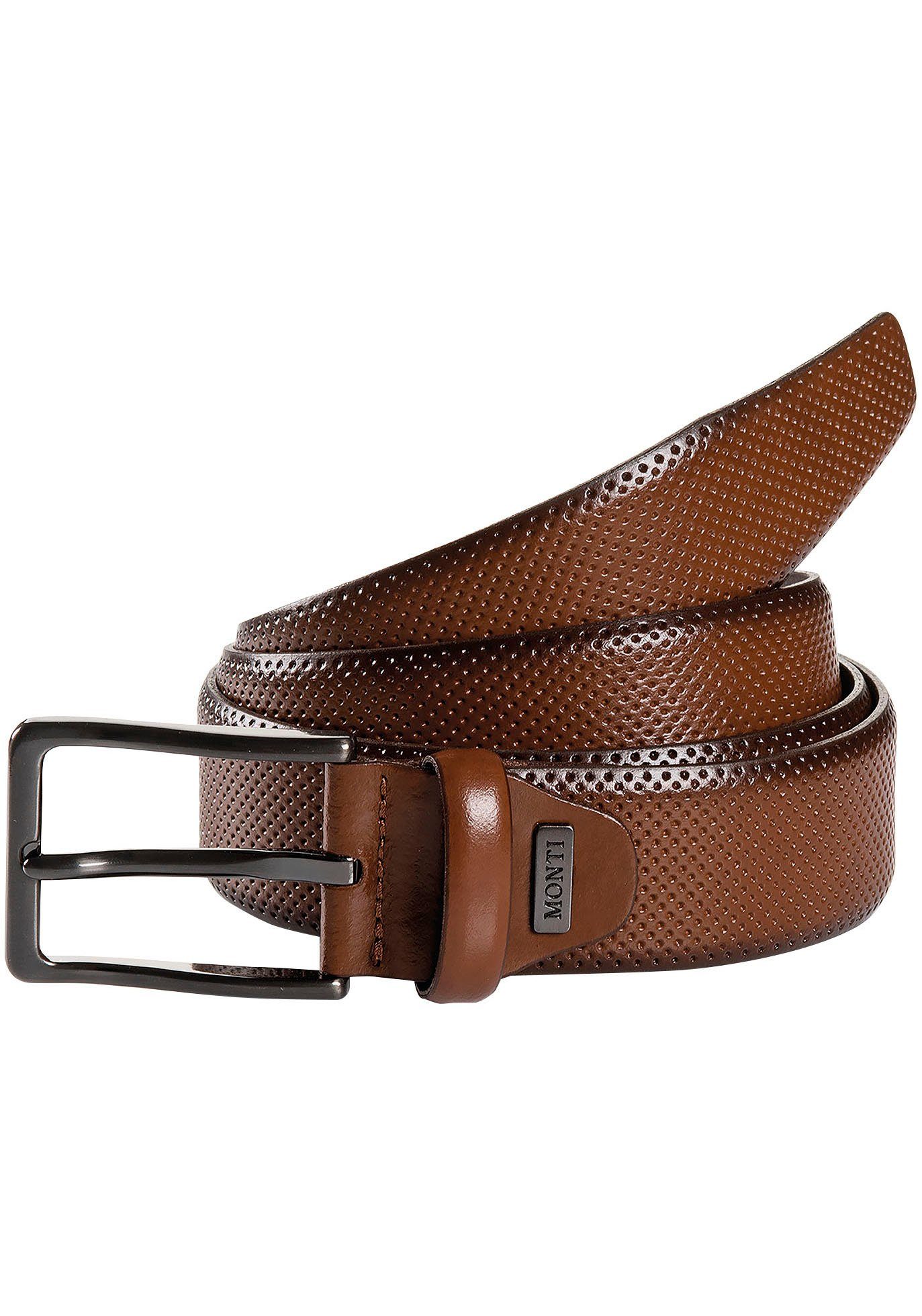 MONTI Leren riem CAMBRIDGE