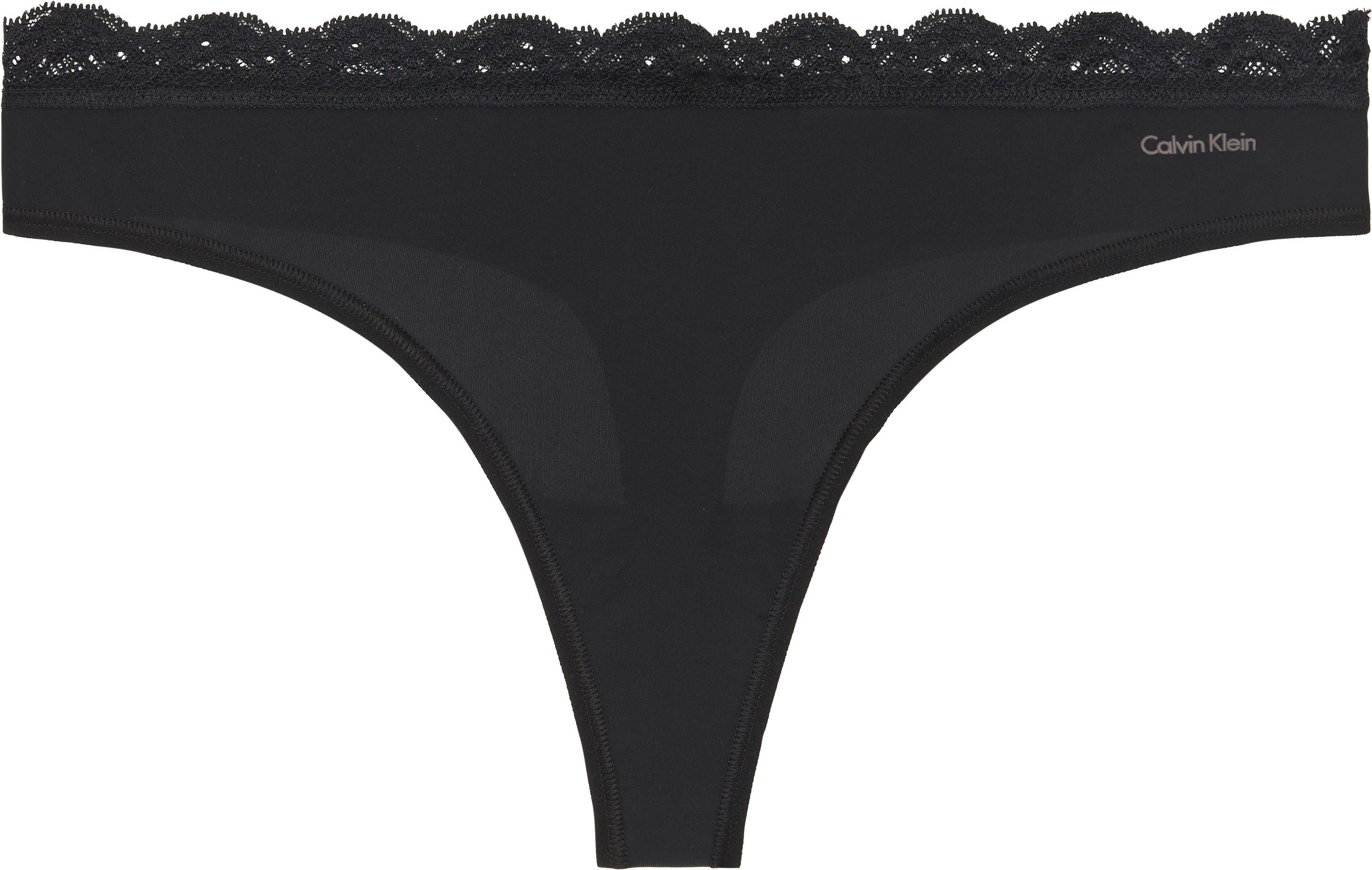 Calvin Klein String THONG 3PK met kant op de band (3 stuks)