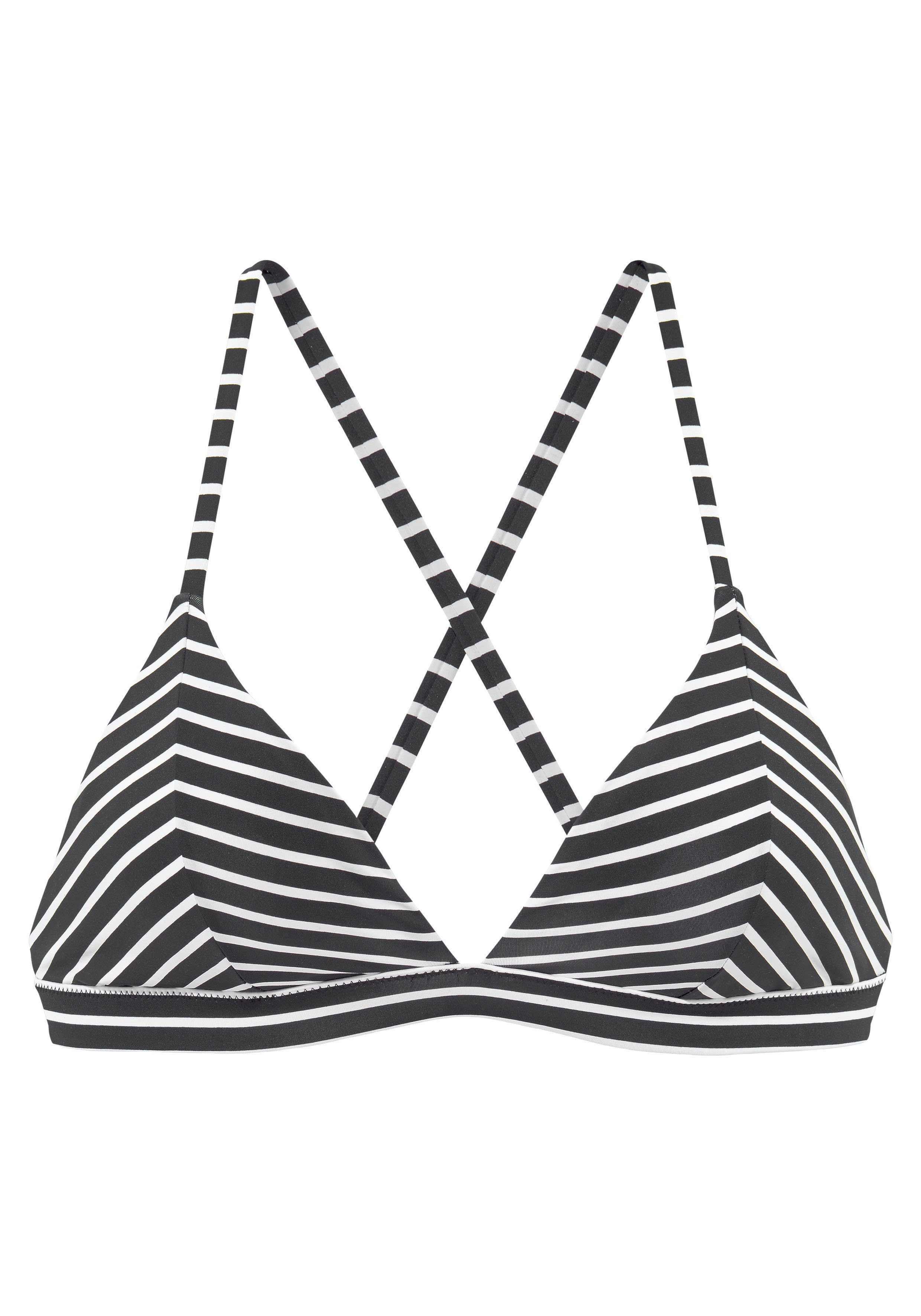 s.Oliver RED LABEL Beachwear Triangel-bikinitop HILL gestreept