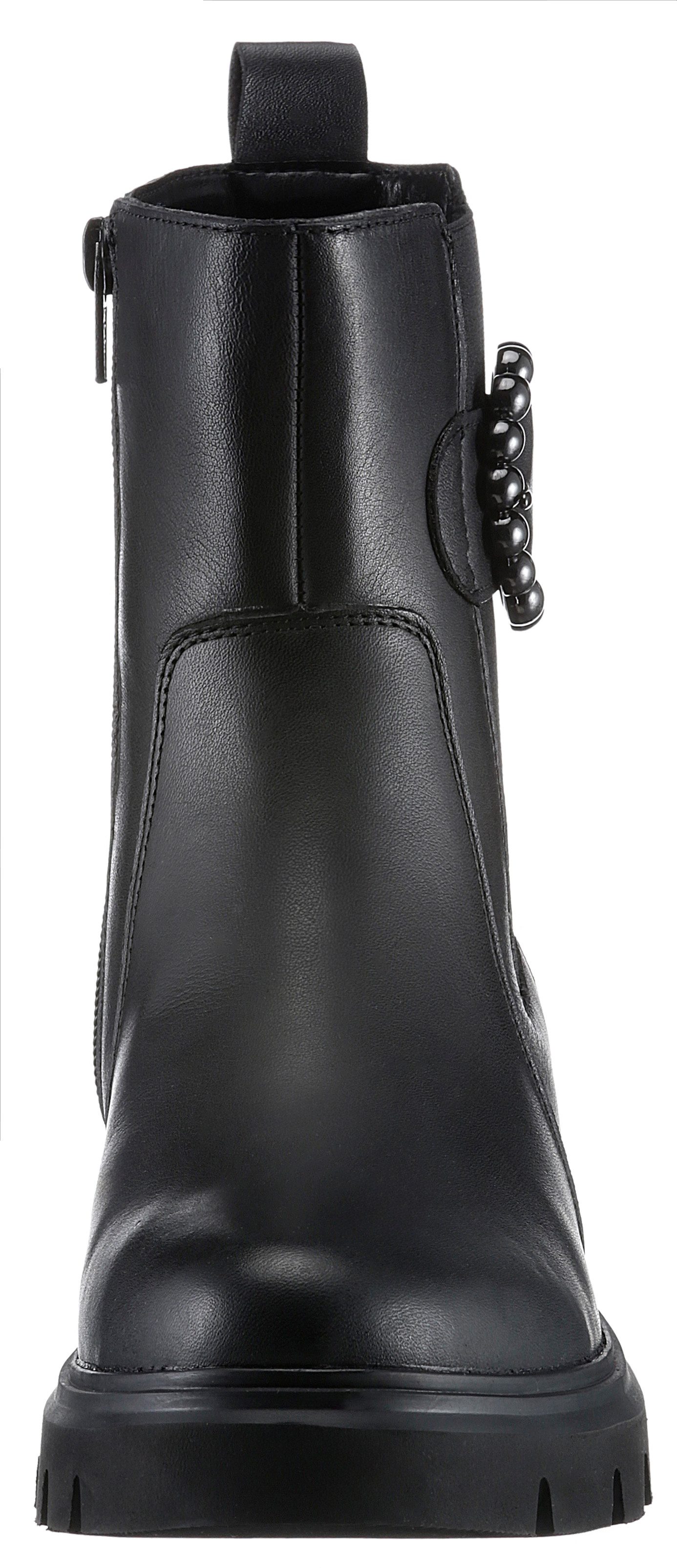 Remonte Chelsea-boots blokhak, businessmode, enkellaars met mooie decoratieve gesp