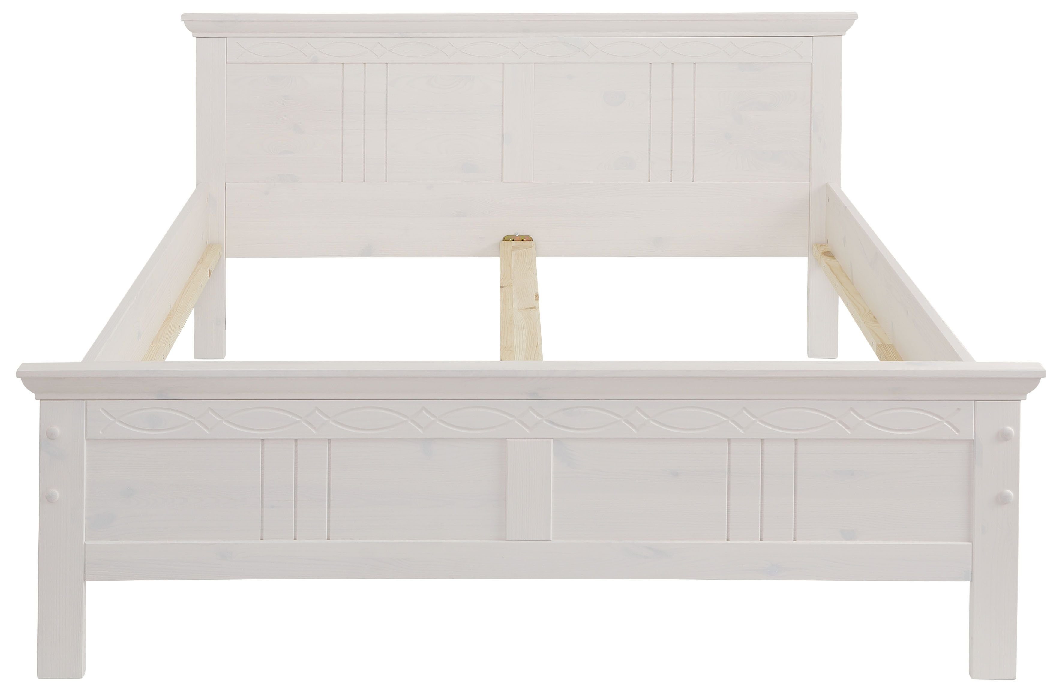 Home affaire Massief houten ledikant Indra, TOPSELLER, landhuisstijl, elegant design, gecertificeerd massief hout