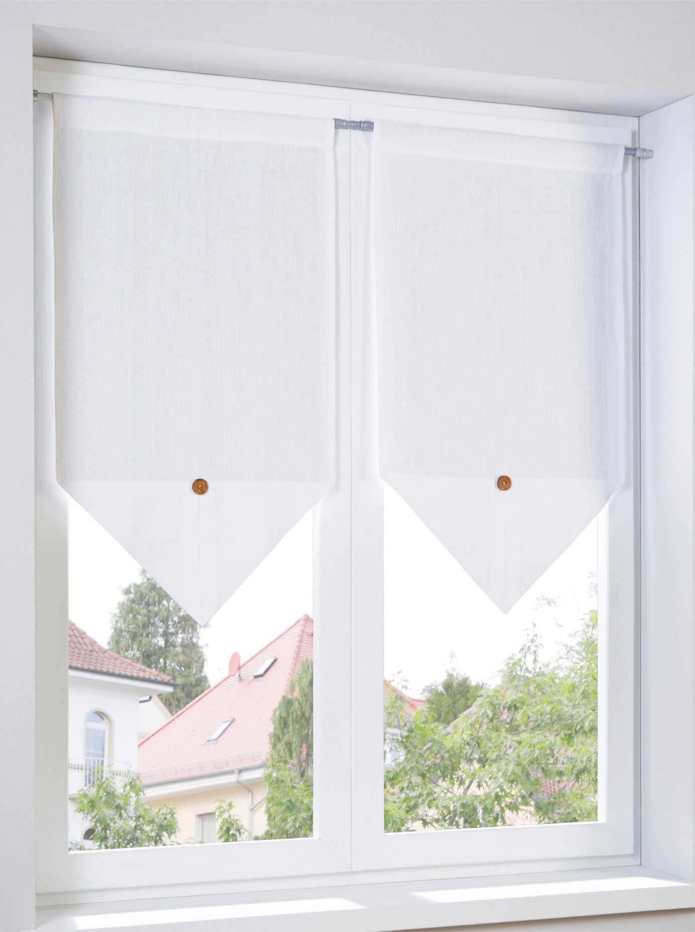 heine home Valletje (1 stuk) vitrage beige