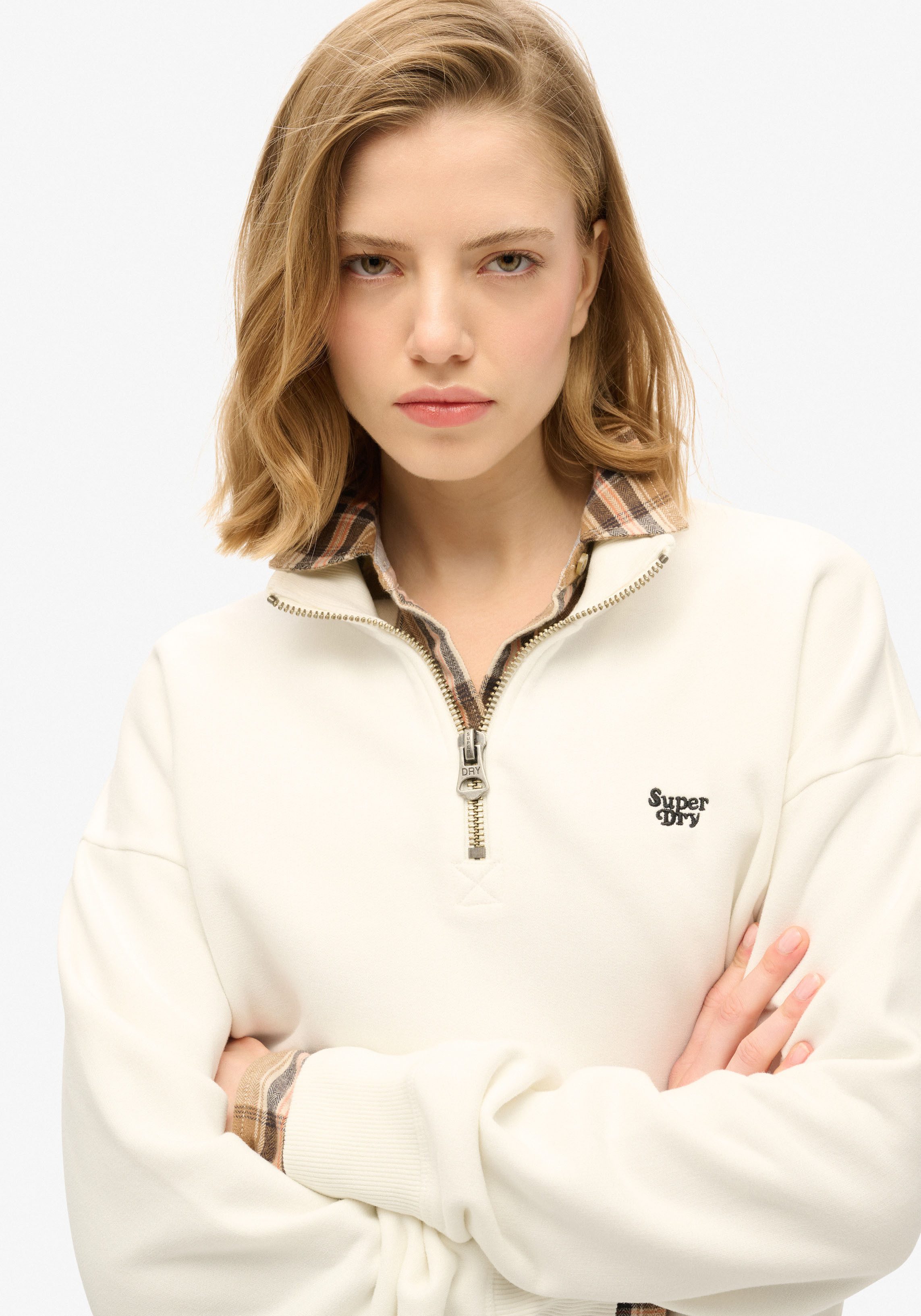 Superdry Sweatshirt ESSENTIAL HALF ZIP SWEATSHIRT