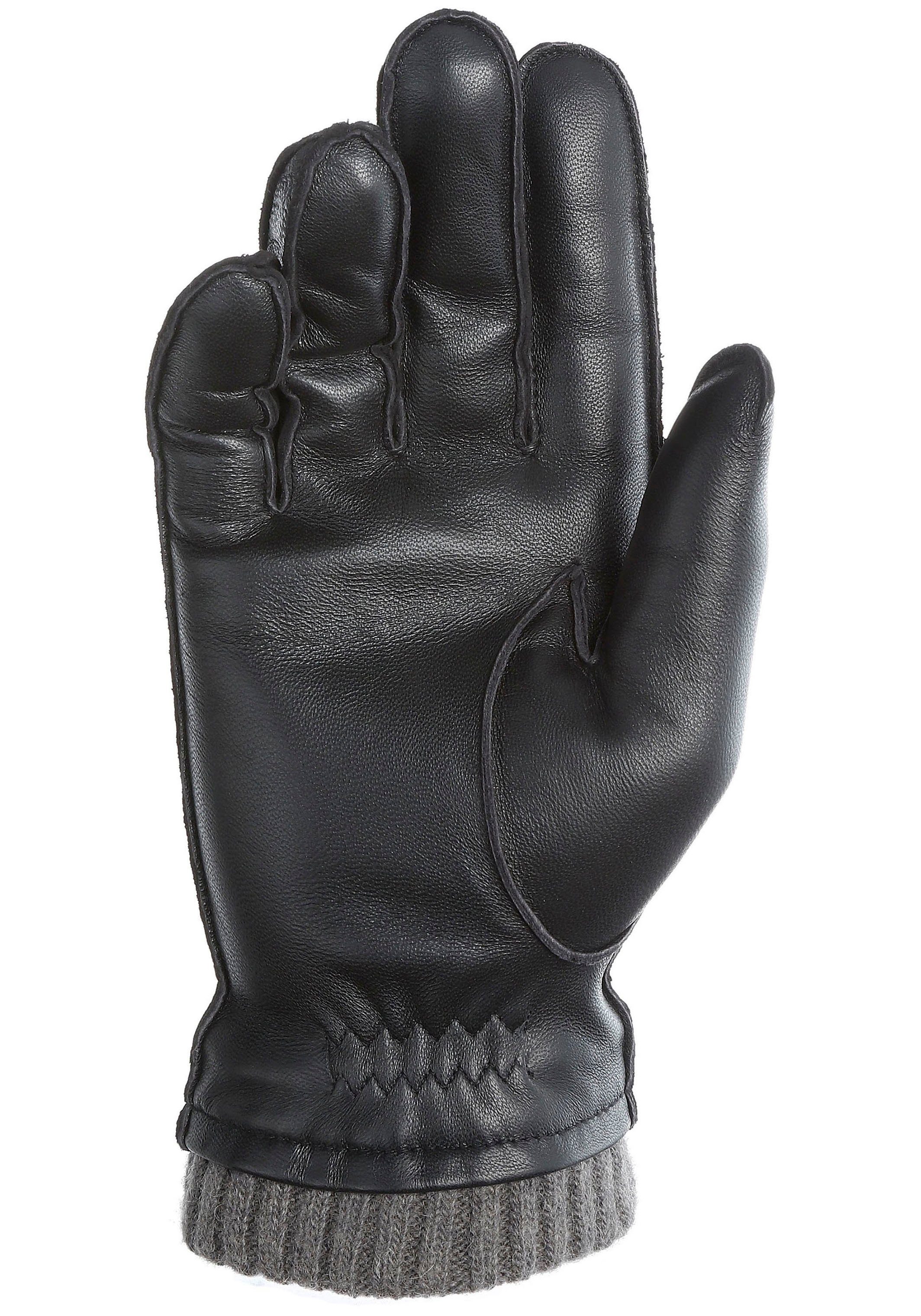 PEARLWOOD Leren handschoenen Jackson decoratieve naden