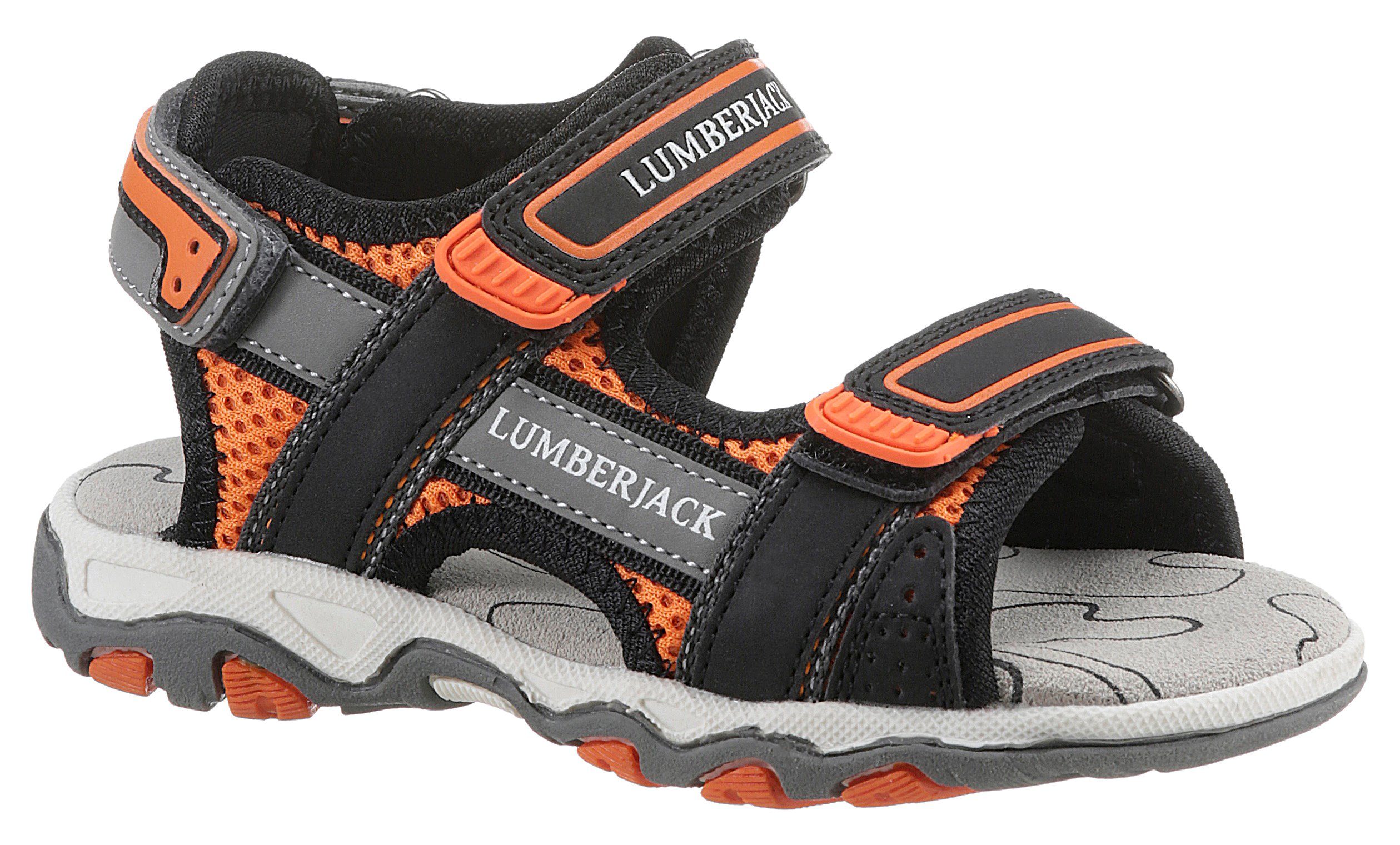 LUMBERJACK Trekkingsandalen summer shoe, outdoor sandal, velcro shoe, with leather insole