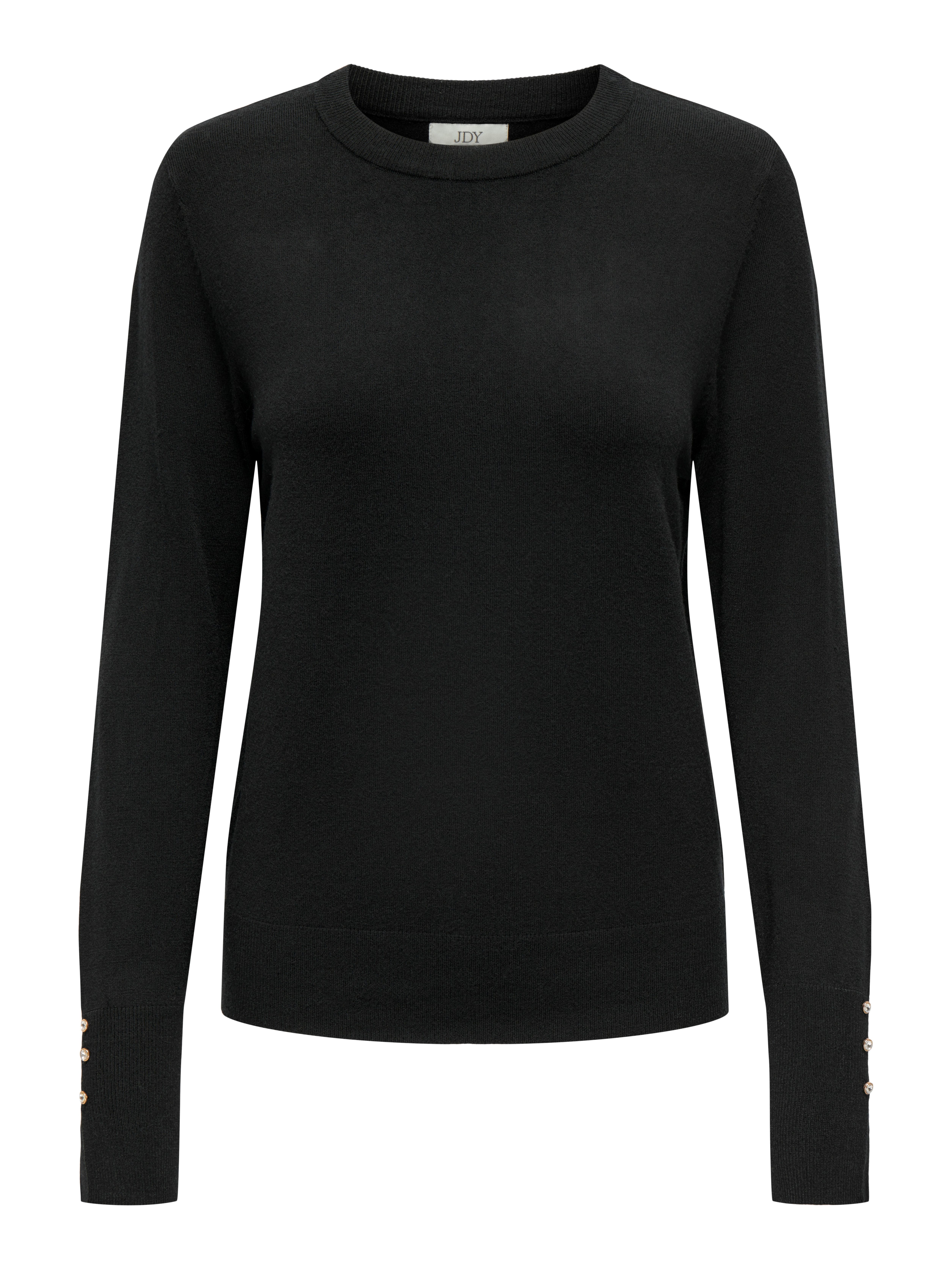 JDY Trui met ronde hals JDYMALOU L/S ON BUTTON PULLOVER KNT NOOS