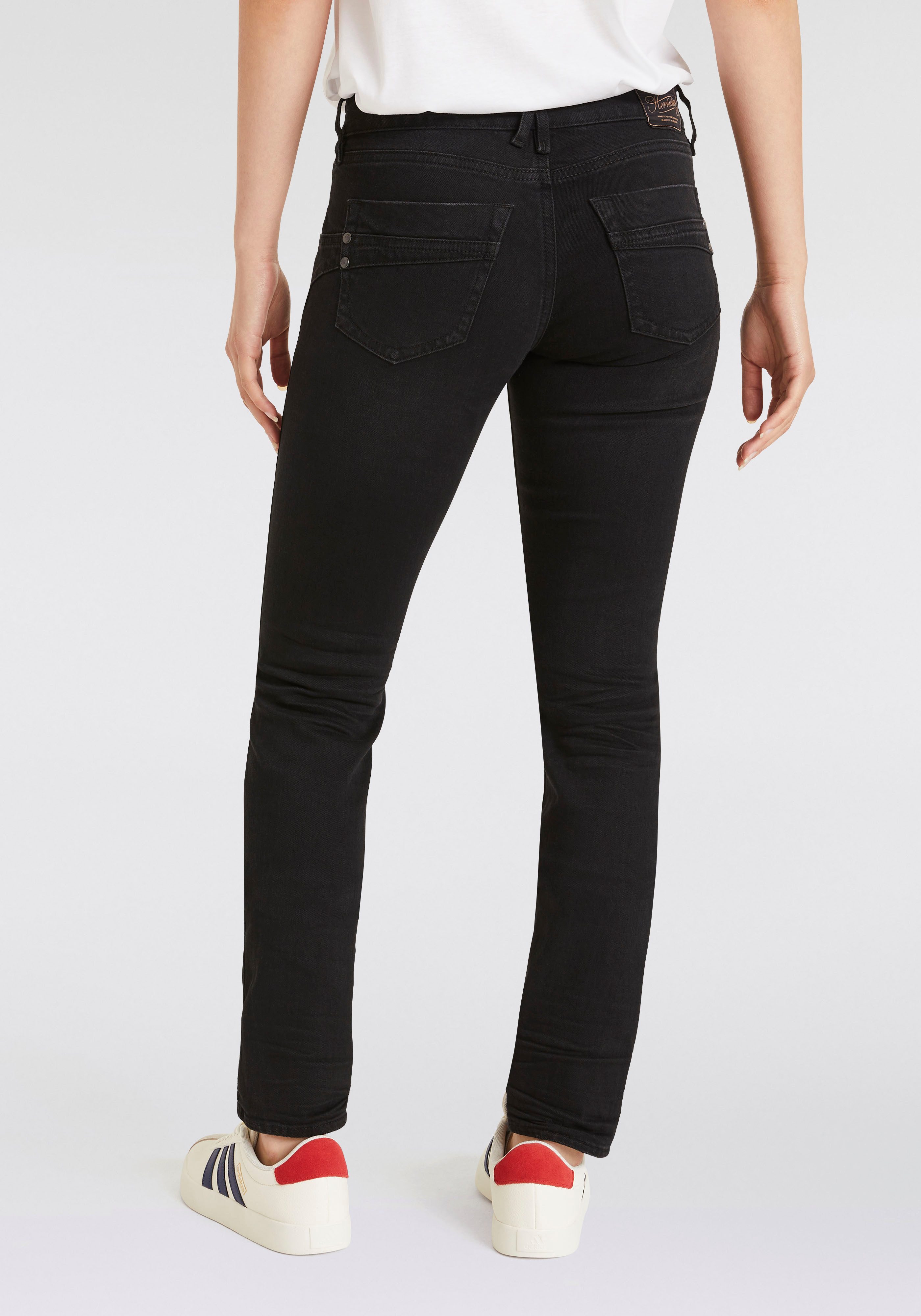 Herrlicher Slim fit jeans Touch Slim Recycled Denim Black Stretch