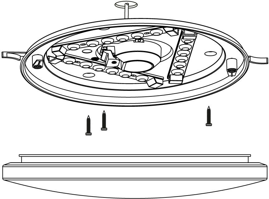 EGLO Led-plafondlamp FRANIA plafondlamp, wit, lage opbouw, Watt, kantoor (1 stuk)