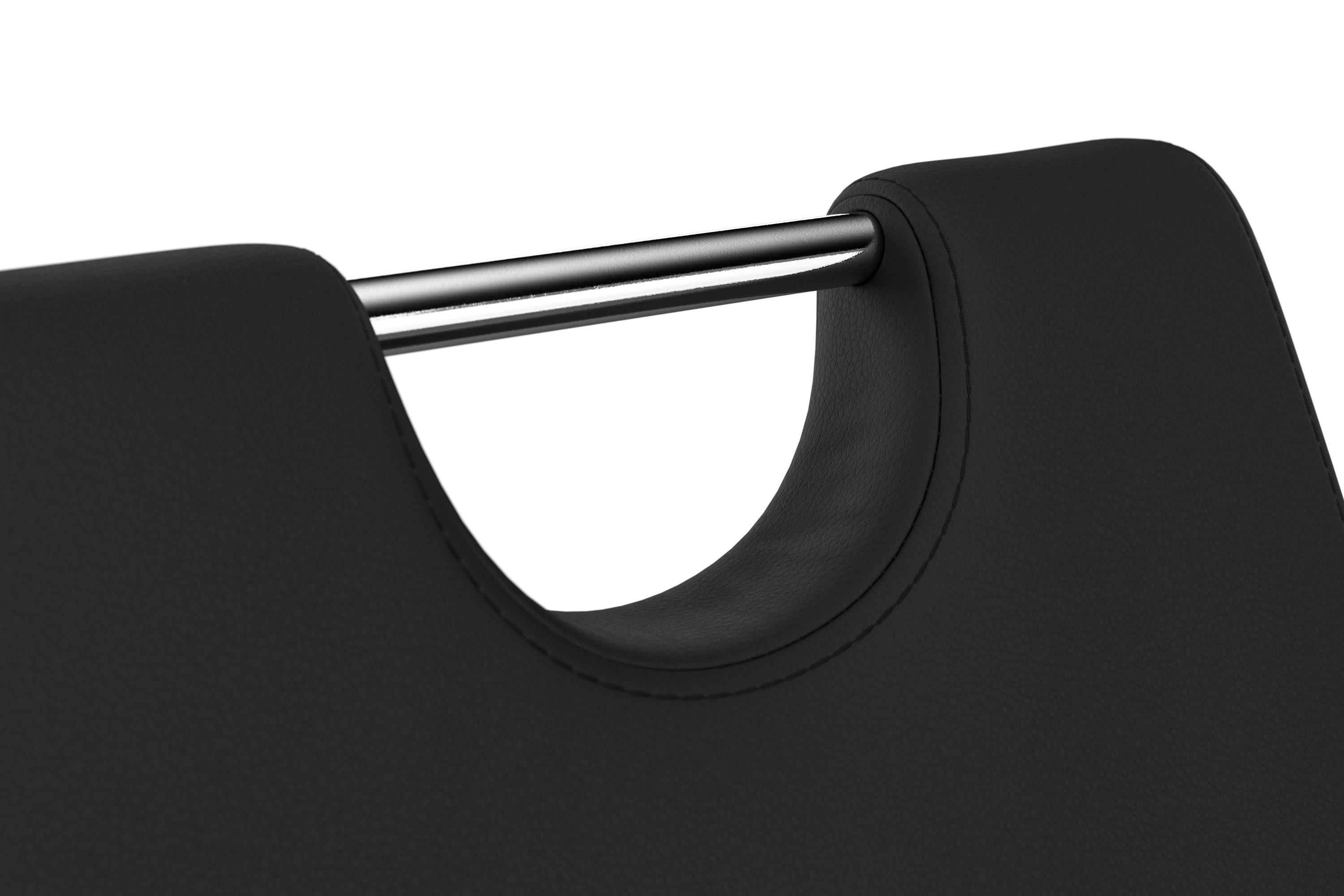 Homexperts Eetkamerstoel Zora 02 Bekleding in imitatieleer, rugleuning met handgreep voor eenvoudig terugtrekken (set, 2 stuks)