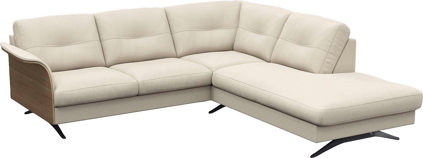 FLEXLUX Hoekbank Glow, super comfortabel door hoogwaardige zitconstructie met binnenvering, L-vorm