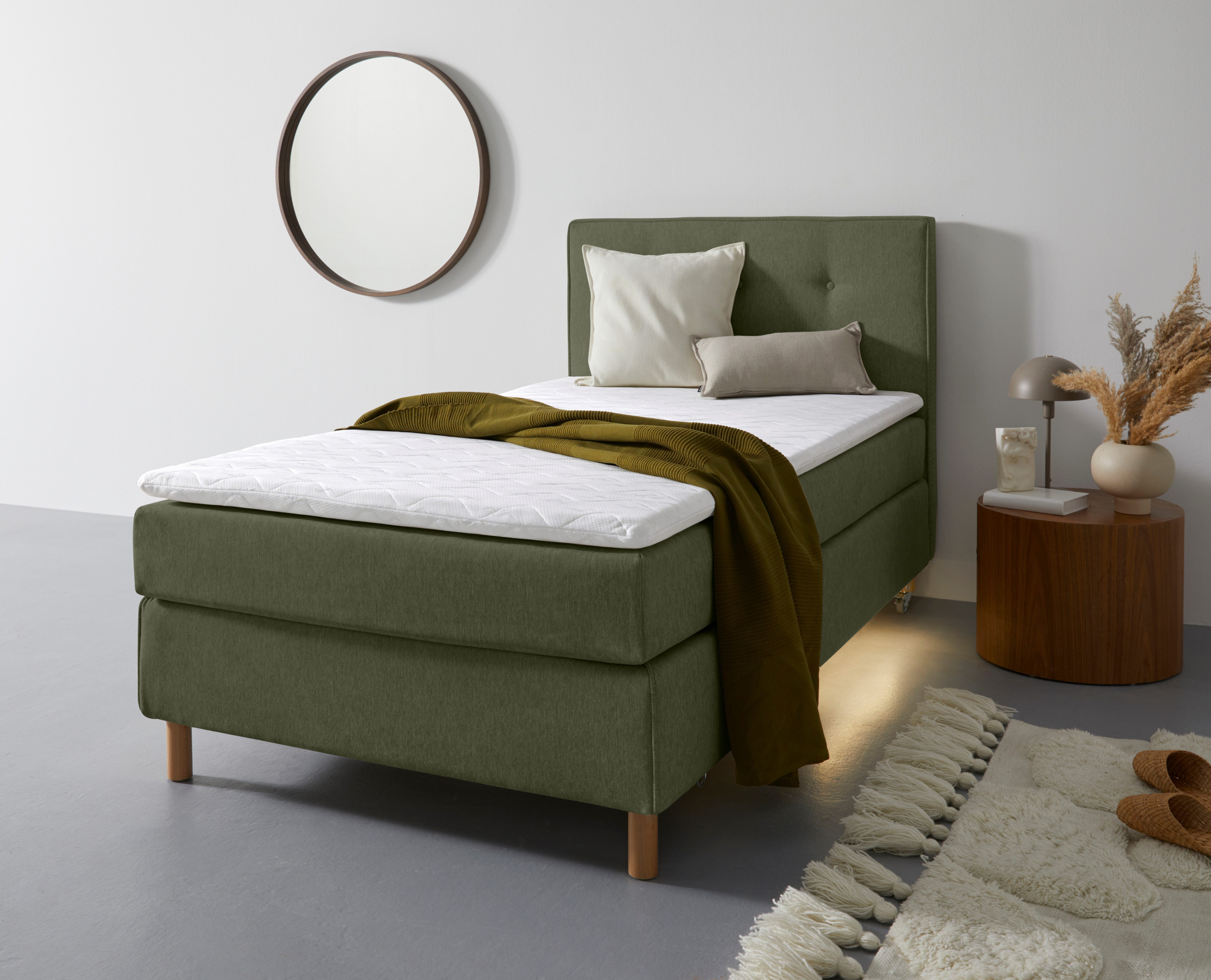 Home affaire Boxspring Heimatblick 100x200cm naar wens uitbreidbaar naar dubbel- en familiebest