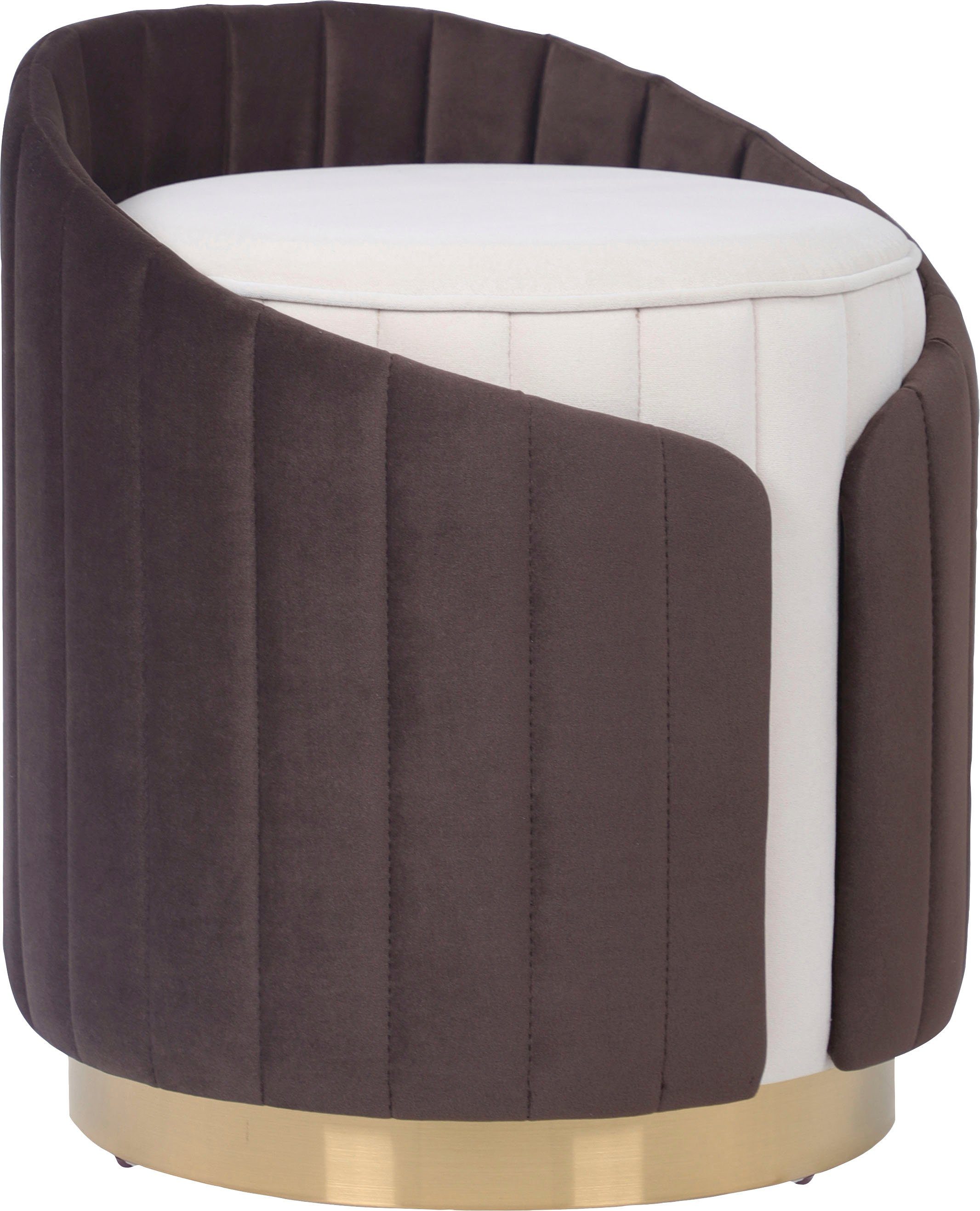 Kayoom Zithocker Kruk Corin 145, modern ontwerp, comfortabel met rugsteun (1 stuk)