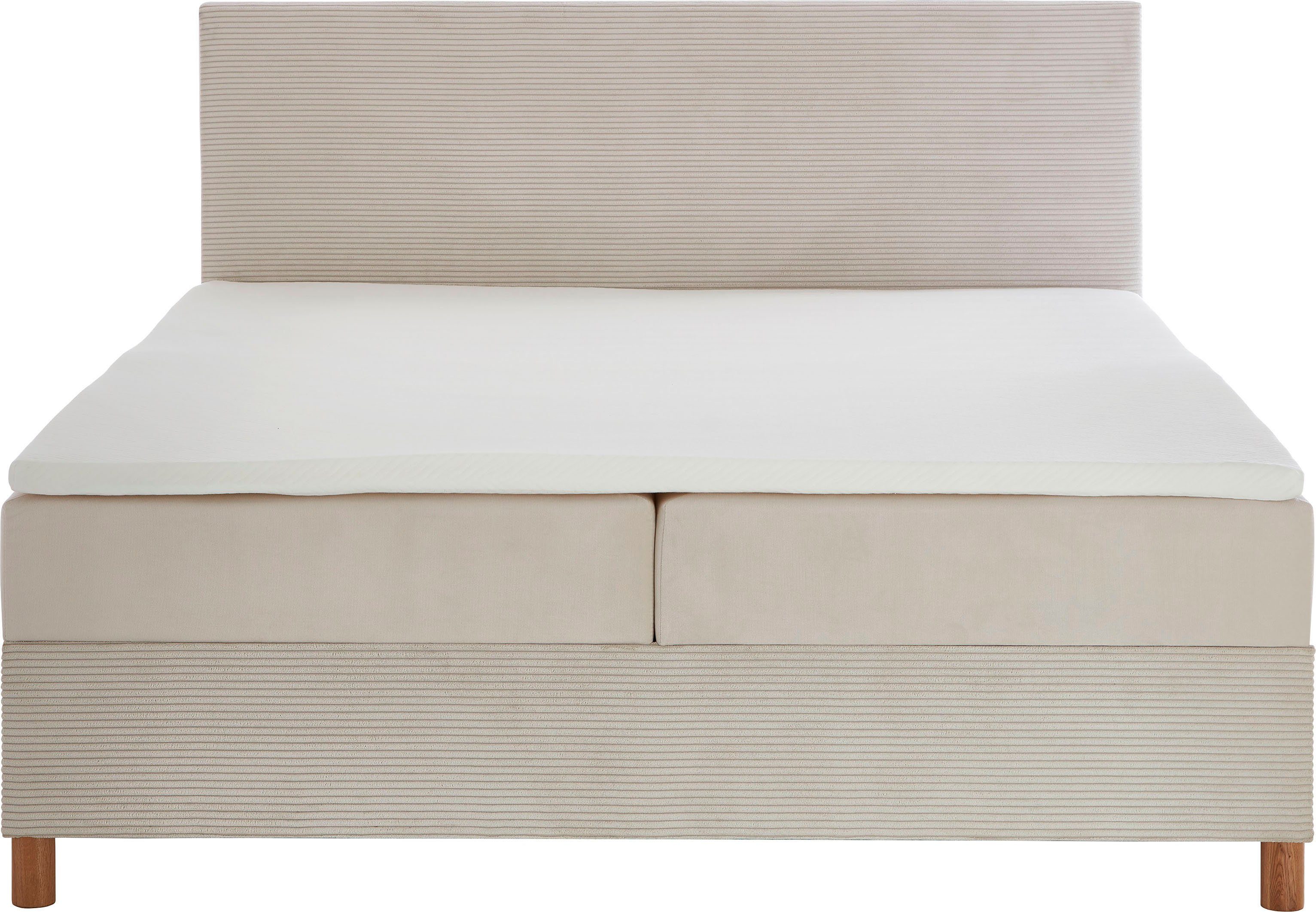 meise.möbel Boxspring Corsica met bedkist en topmatras, bekleding in een stof- en cordmix