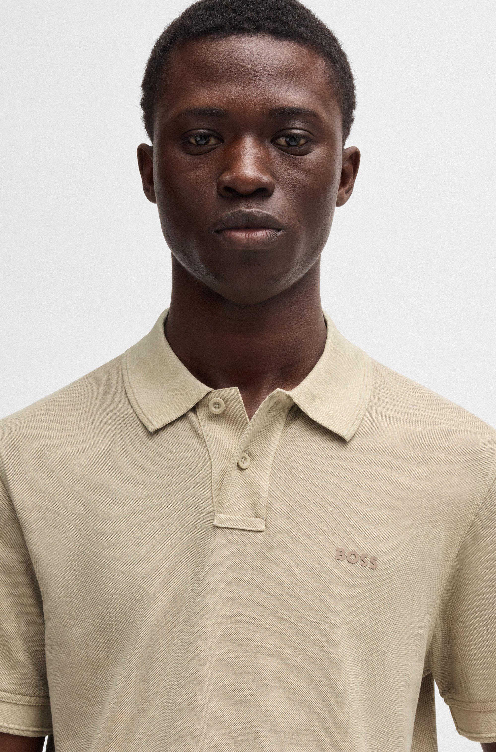 Boss Orange Poloshirt Prime met een polokraag