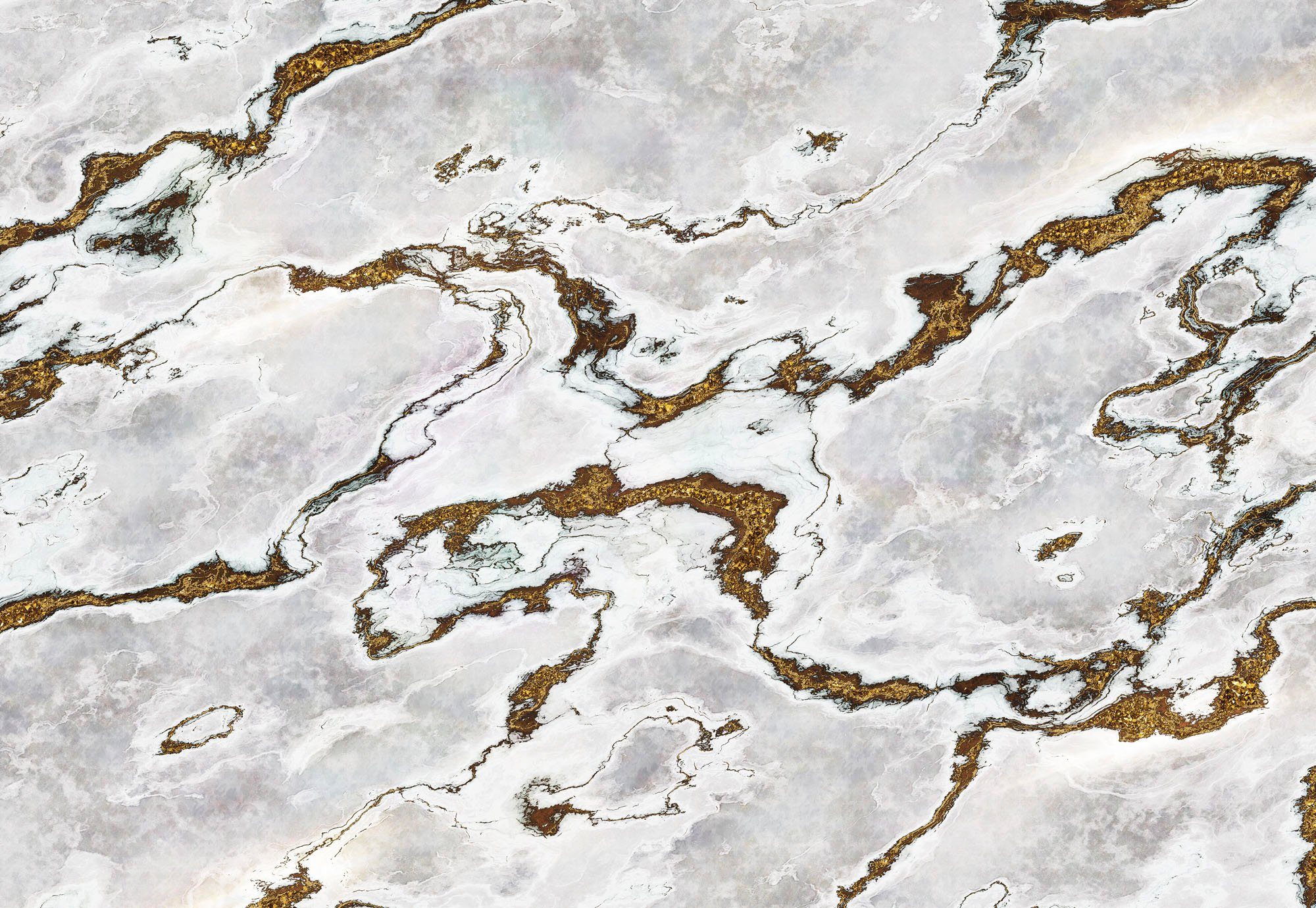 komar fotobehang marmoro 368x254 cm (breedte x hoogte), inclusief pasta (set) grijs