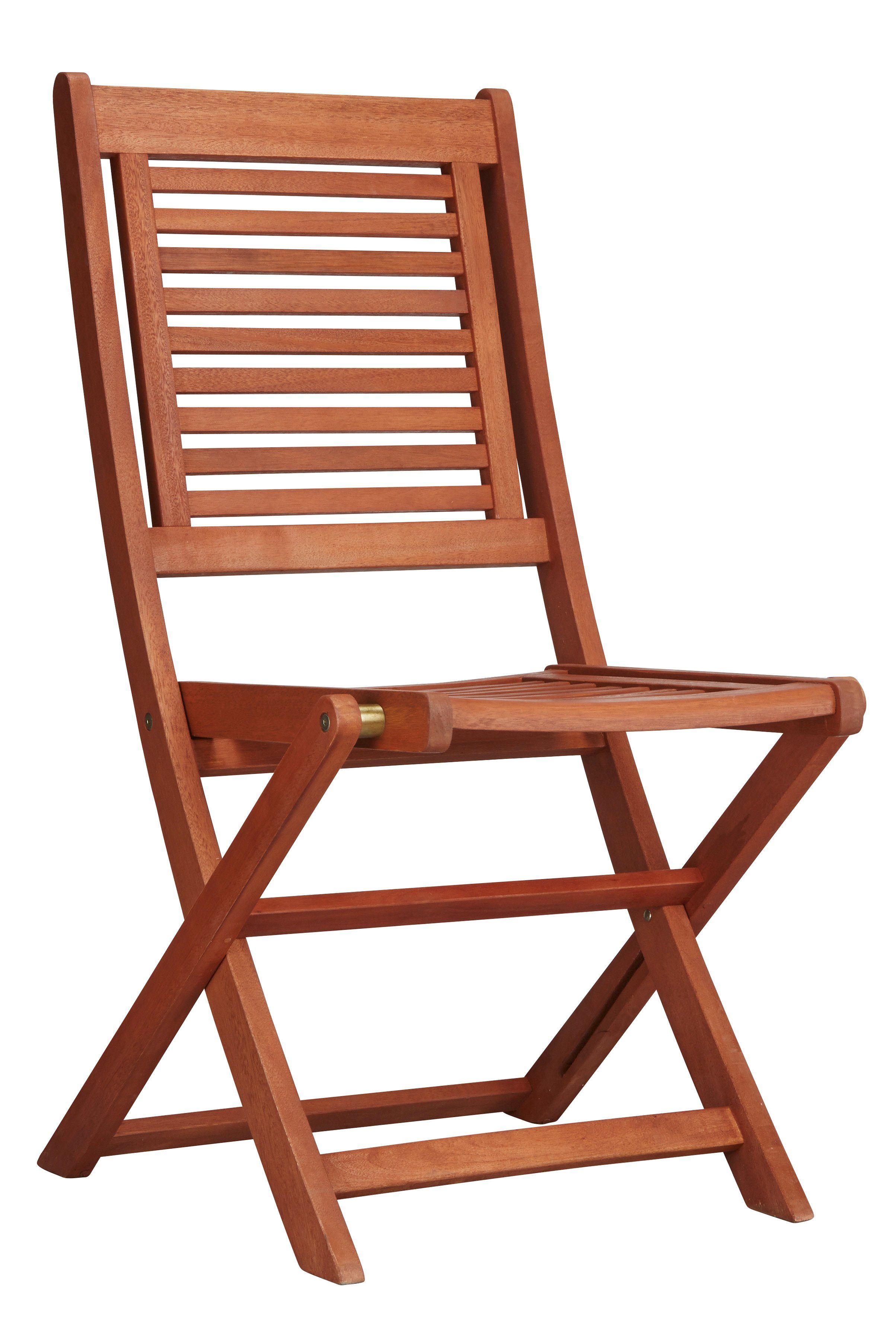 MERXX Tuinstoel Cordoba set van 2, eucalyptus, opvouwbaar, bruin, incl. omkeerbare kussens (set, 2 stuks)