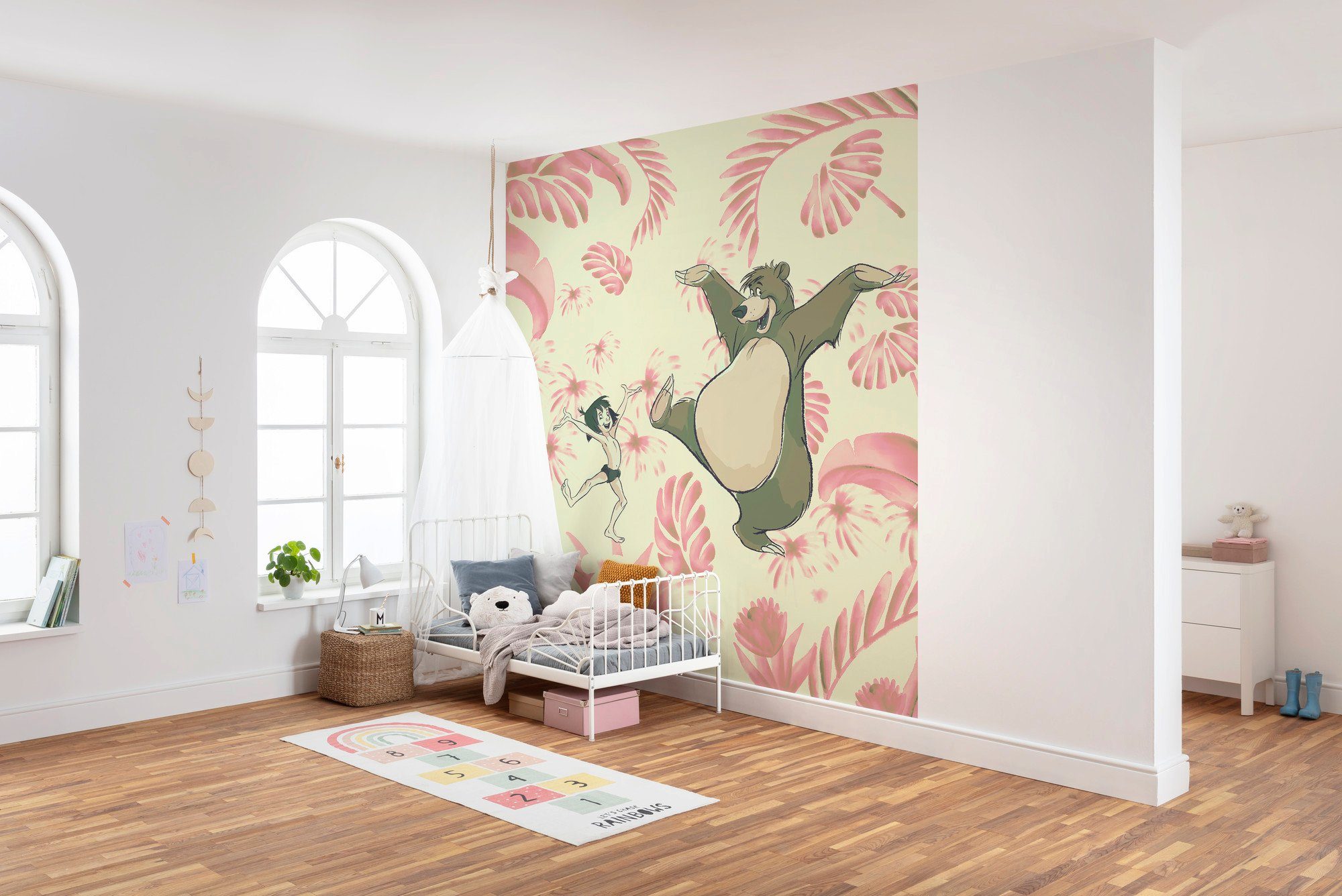 Komar Vliesbehang Digitale print vlies - Dance the Jungle - Afmeting 250 x 280 cm (set)