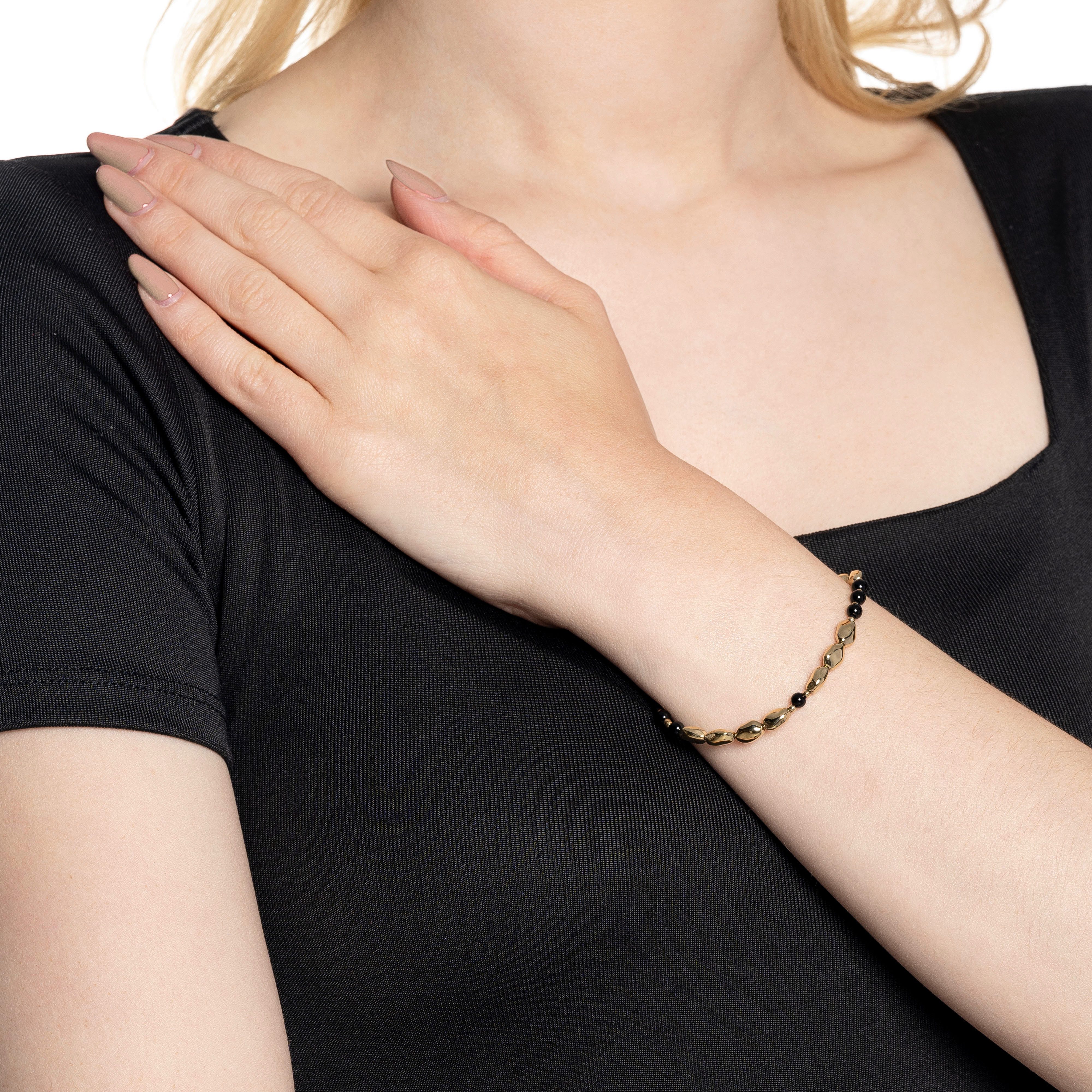 LEONARDO Armband Dorina Clip&Mix, 024438 met glassteen - met glazen parel