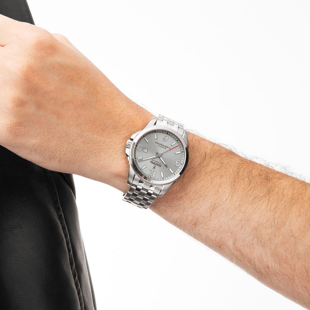 Festina Kwartshorloge Calendario Titanium Horloge, herenhorloge, analoog, dag