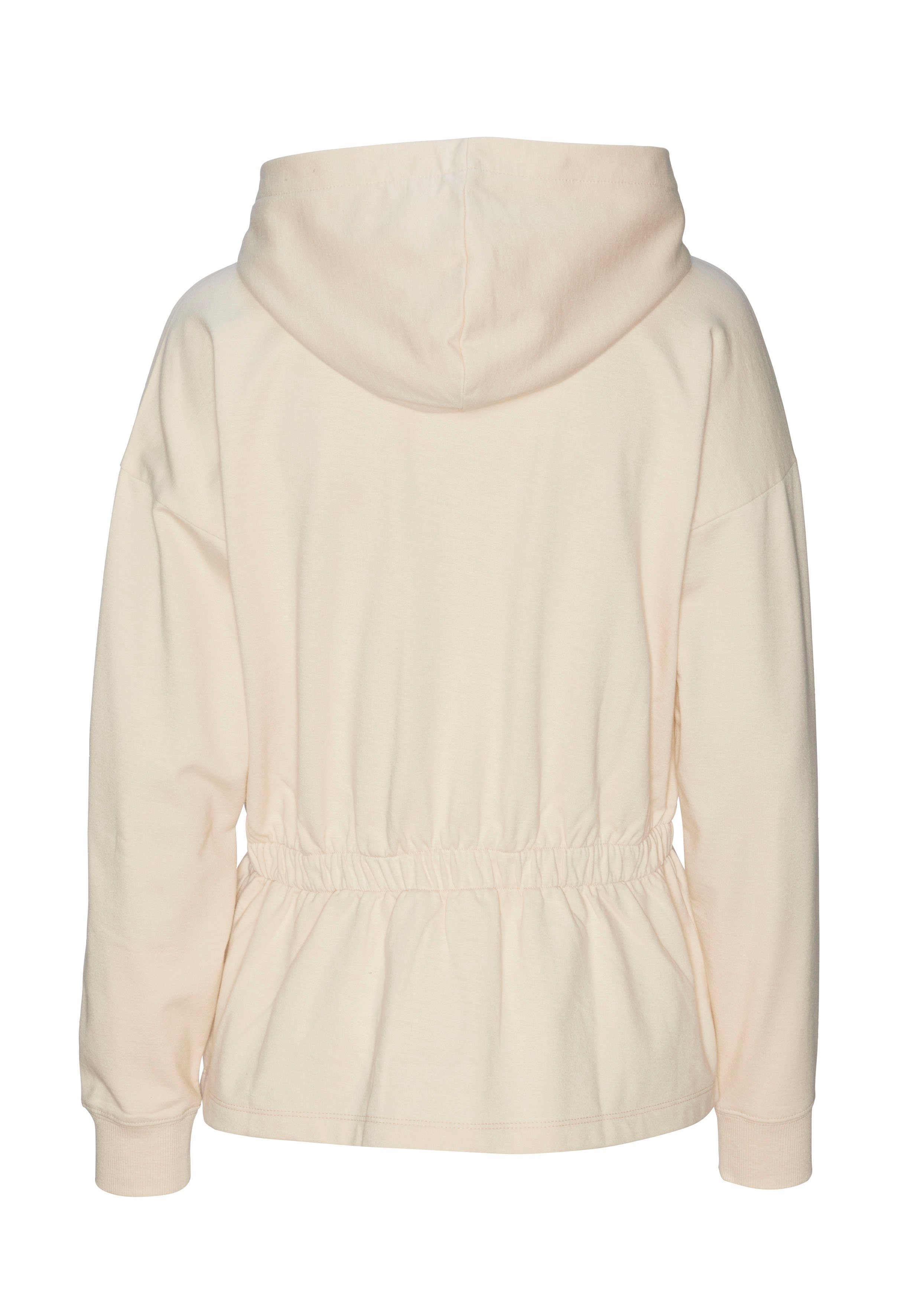Lascana Sweatvest met tunnelkoord in de taille, loungewear, loungepak