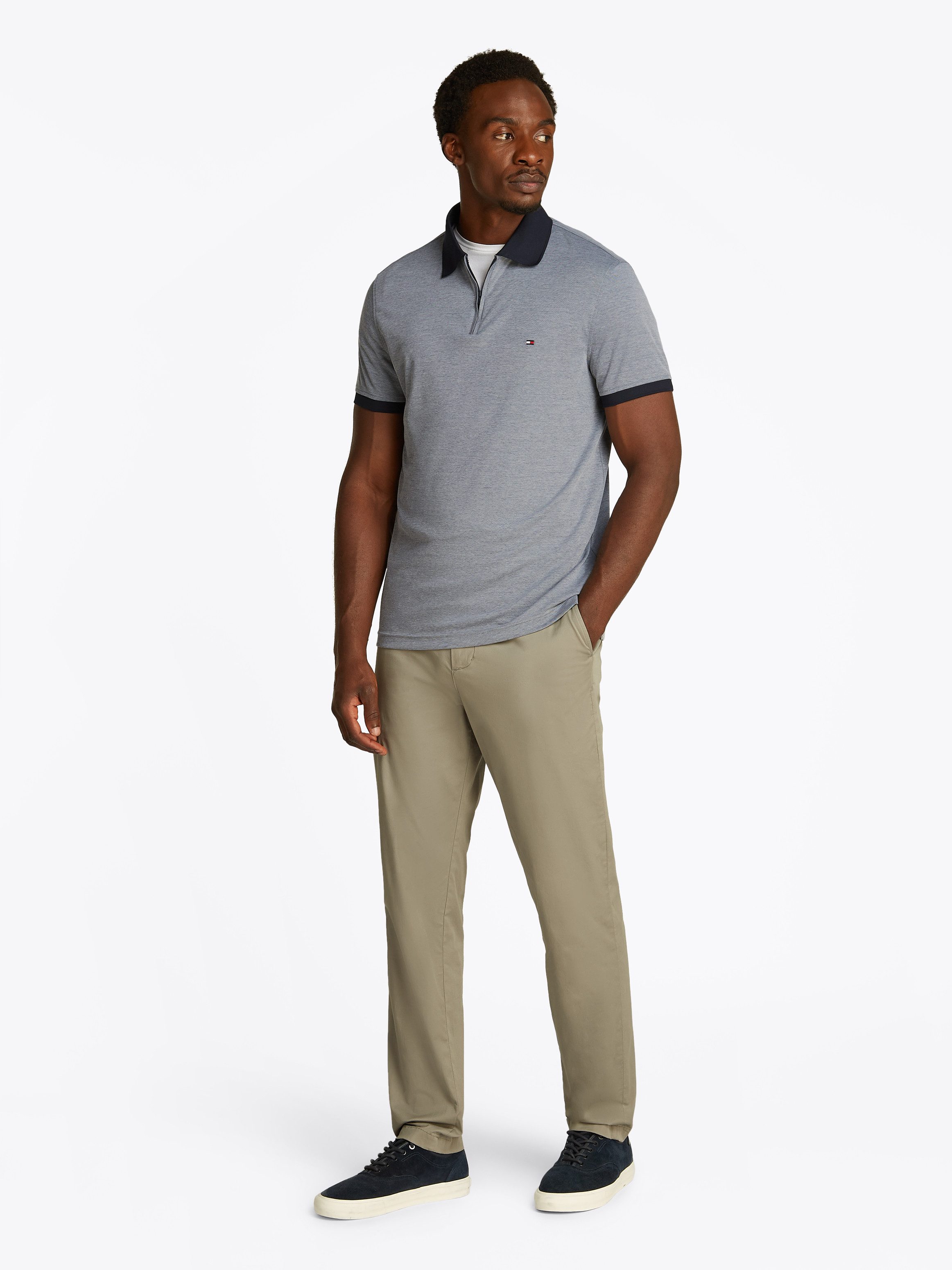Tommy Hilfiger Poloshirt PERFORMANCE OXFORD ZIP REG POLO