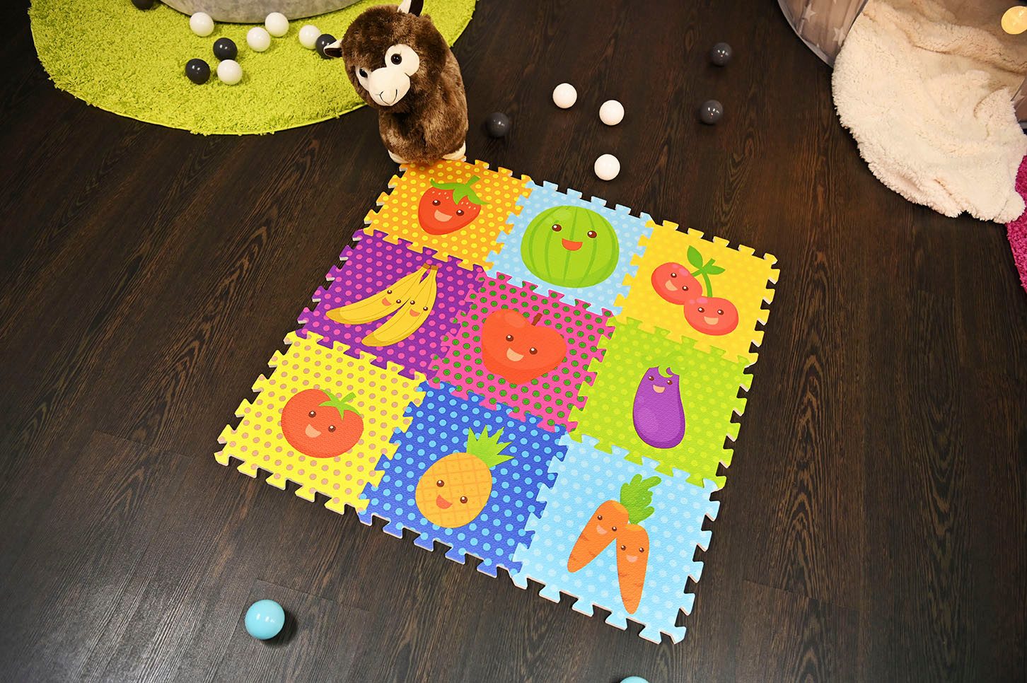 Knorrtoys® Puzzel Fruit Puzzelmat, vloerpuzzel