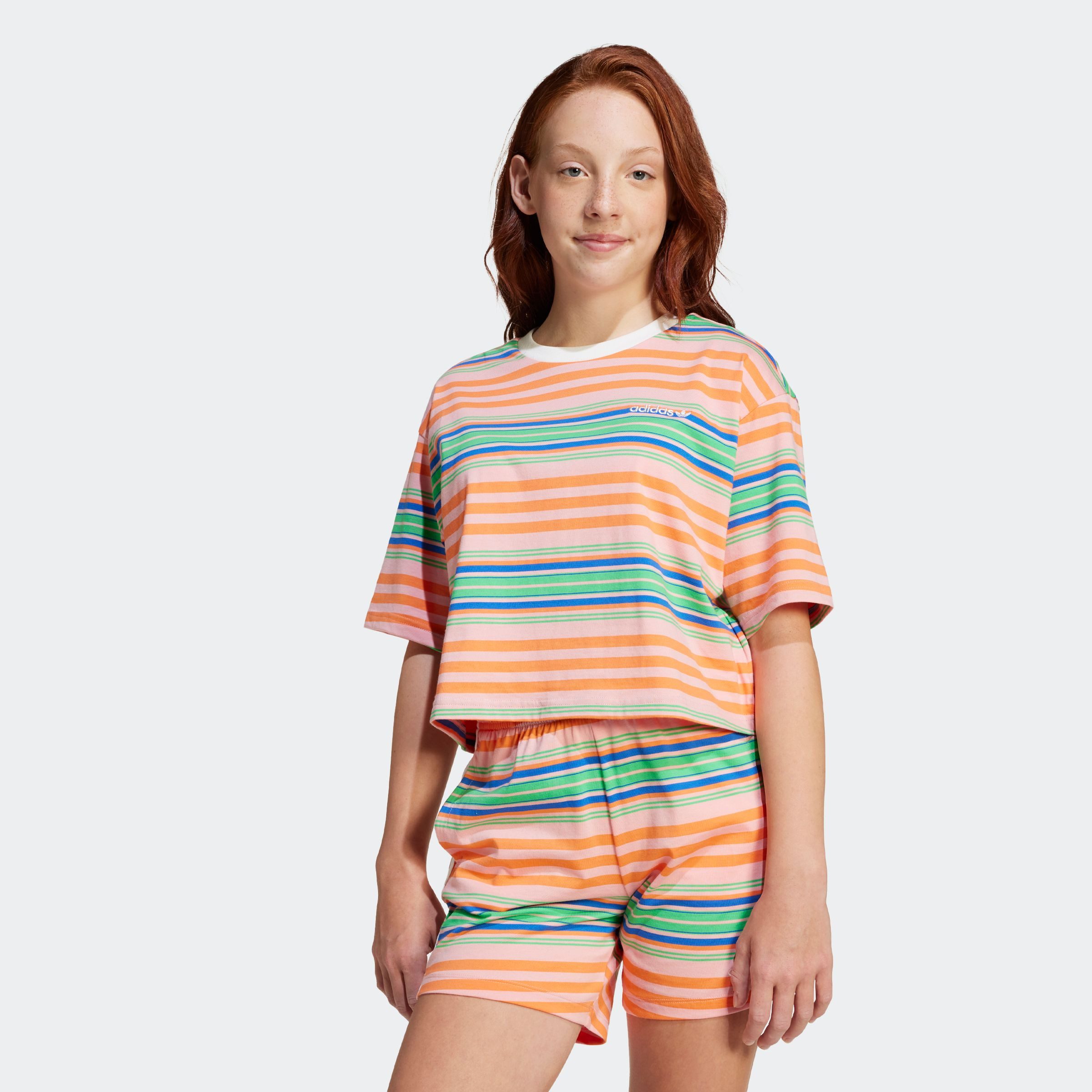 adidas Originals T-shirt CROP TEE meisjes t-shirts maat 140 roze