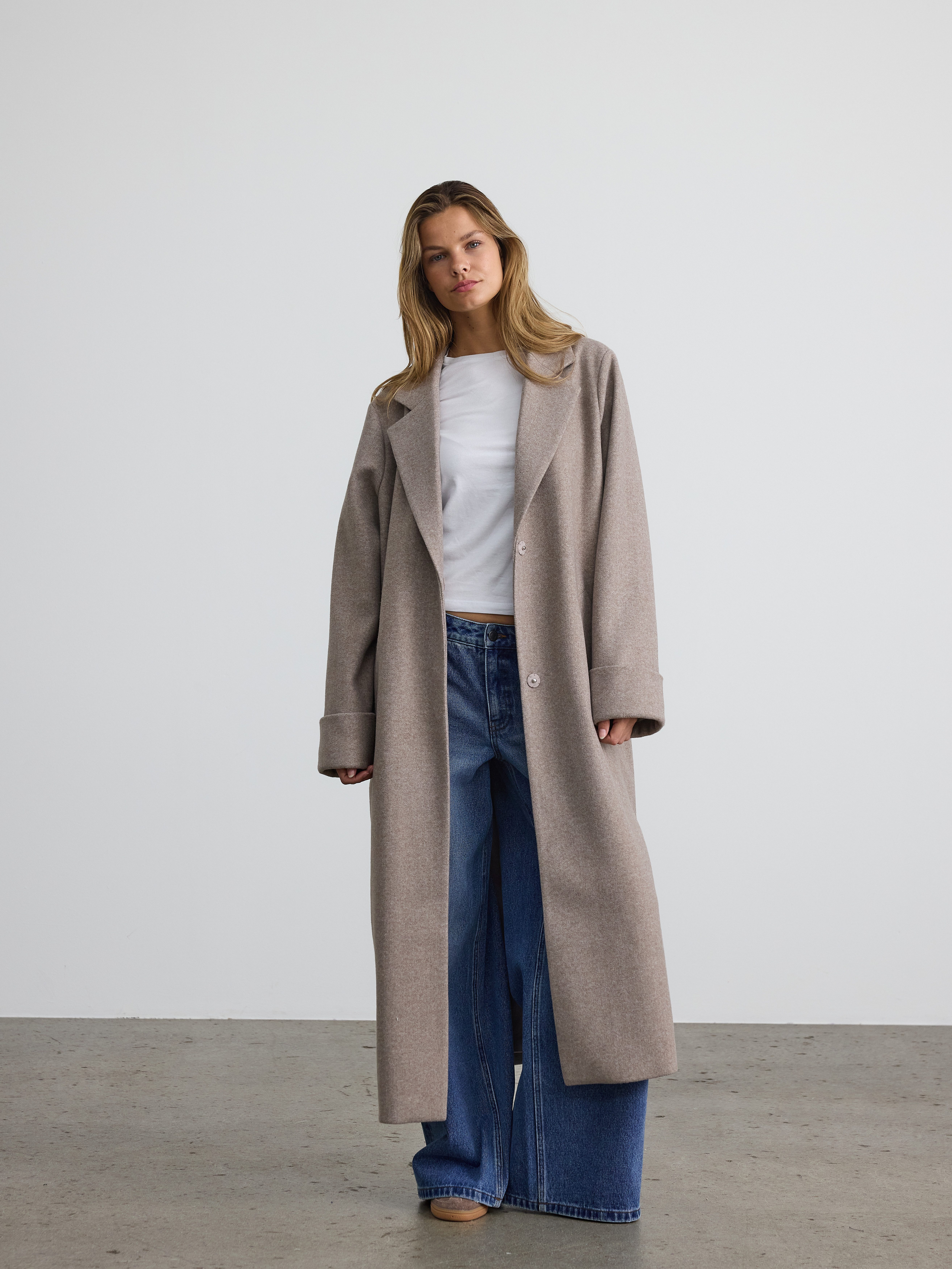 Noisy may Lange jas NMCADDY L/S LONG COAT FWD NOOS
