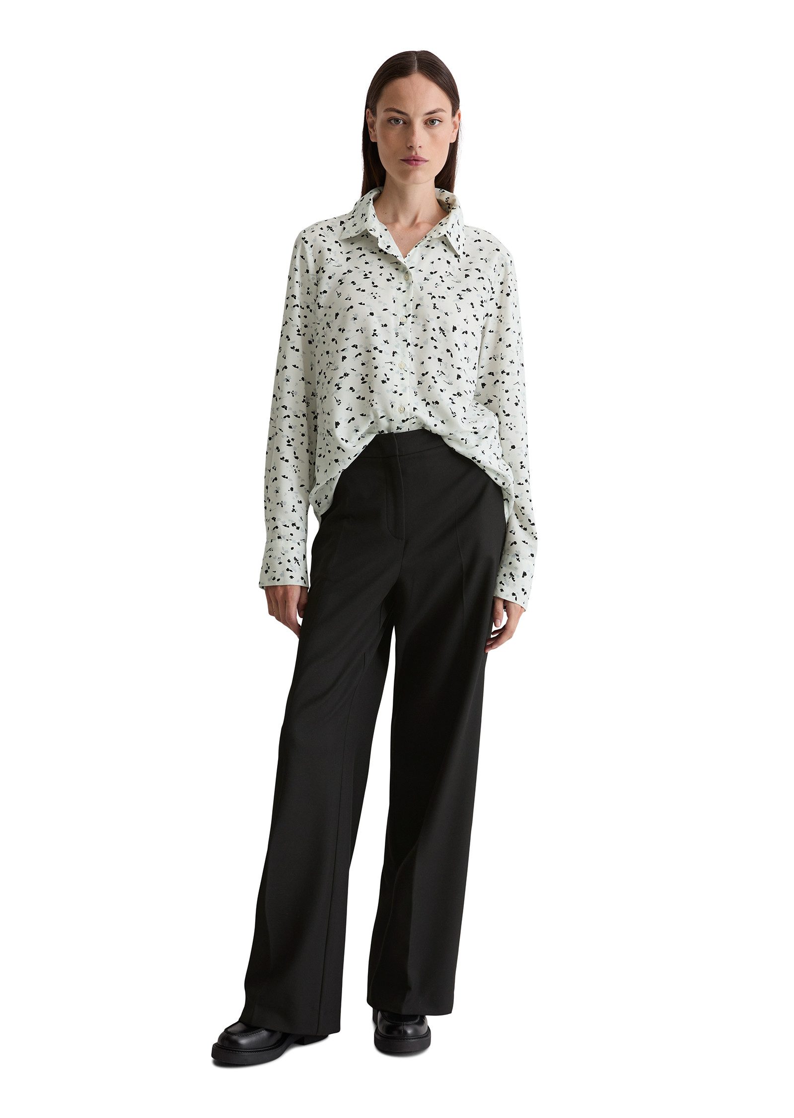 Marc O'Polo Gedessineerde blouse Kentkraag, regular fit