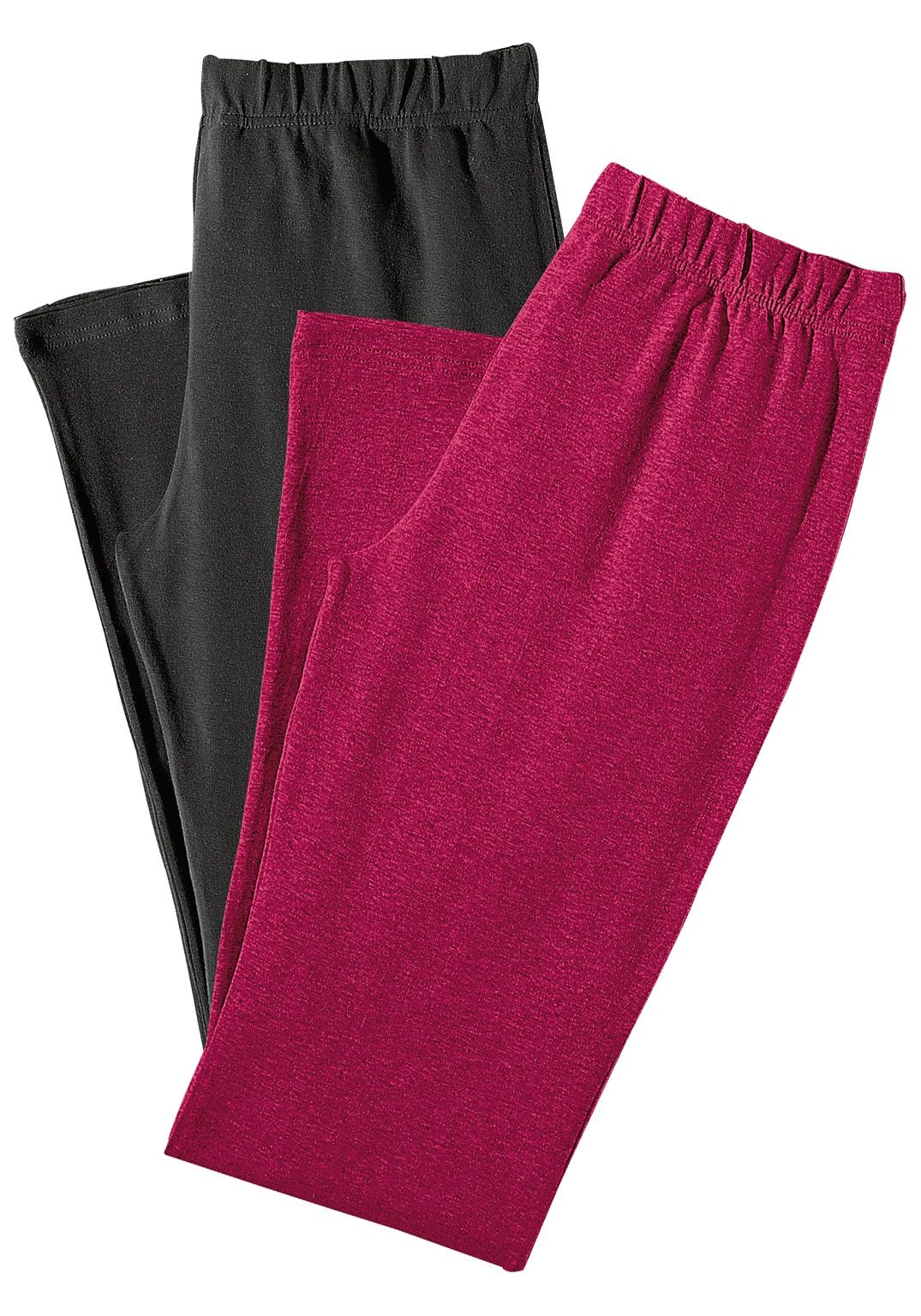 vivance active Jazzpants met licht uitlopende pijpen, loungewear (2-delig, Set van 2)