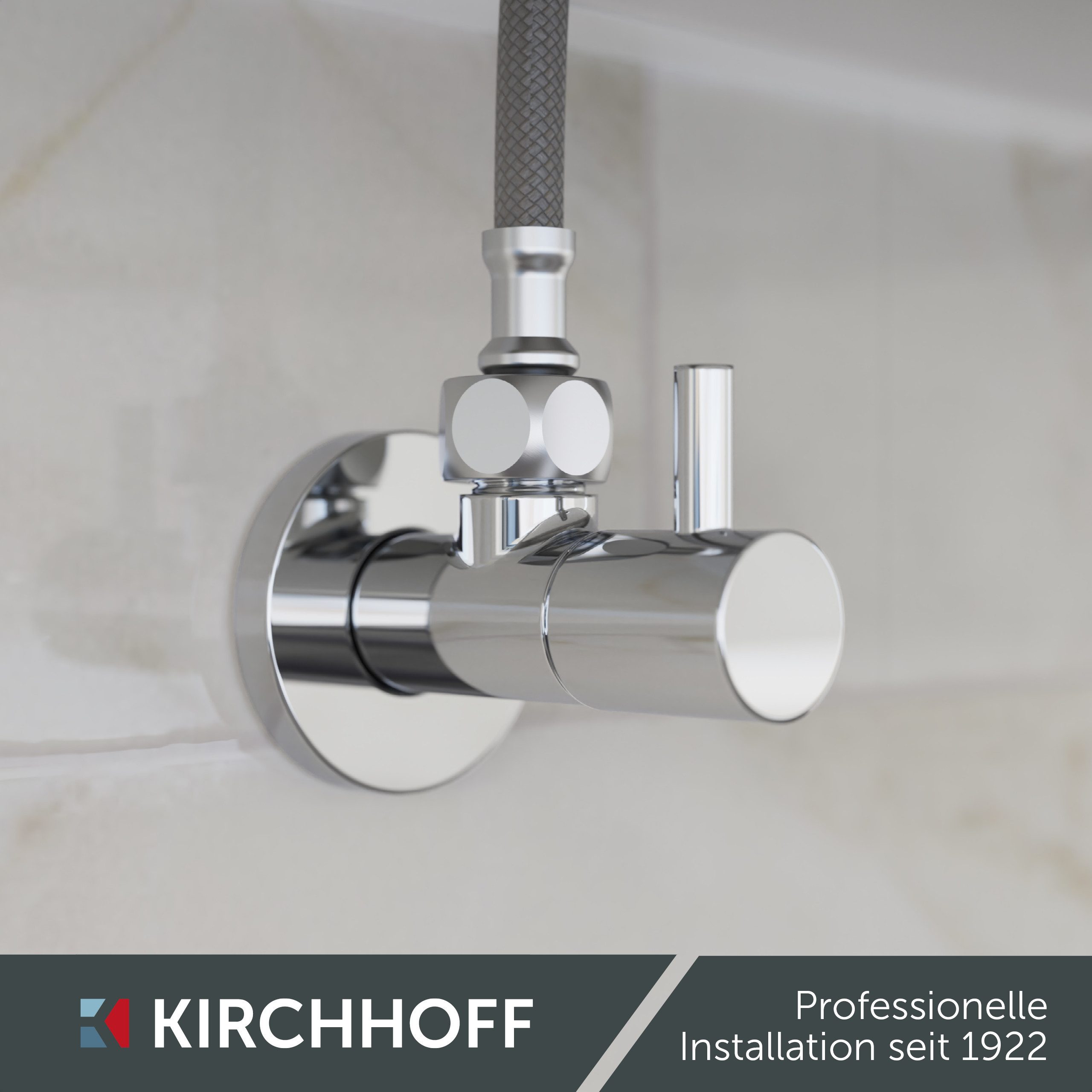 Kirchhoff Hoekventiel JONI Universele hoekventiel met snelsluiting, ½"