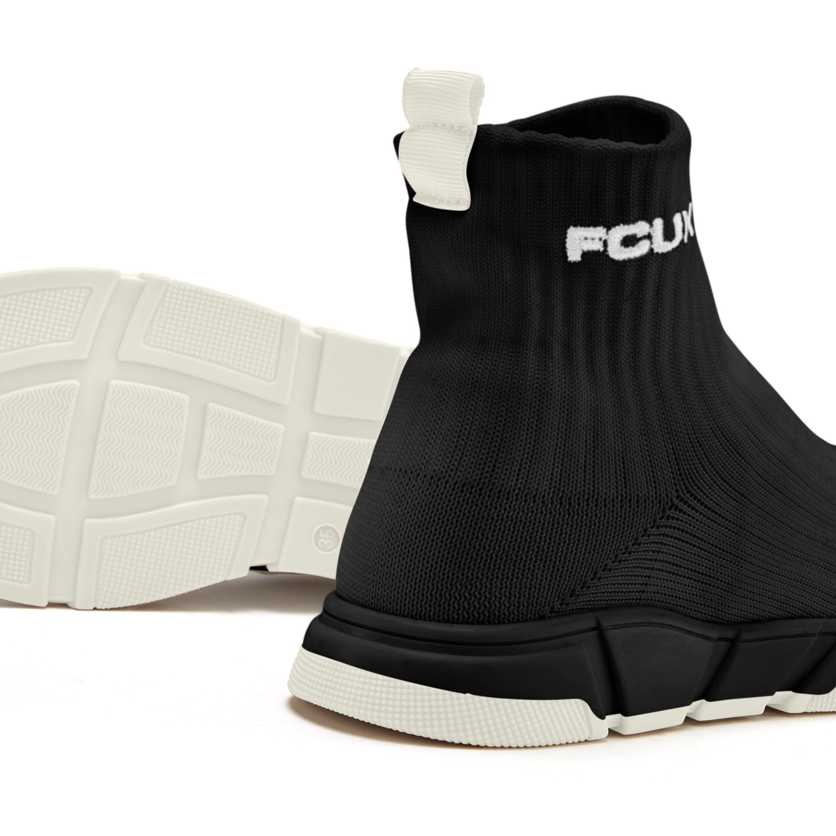 FCUK Sneakers Sock Boot, Vrijetijdsschoen, sok sneaker, high top sneaker, enkellaars, lage schoen