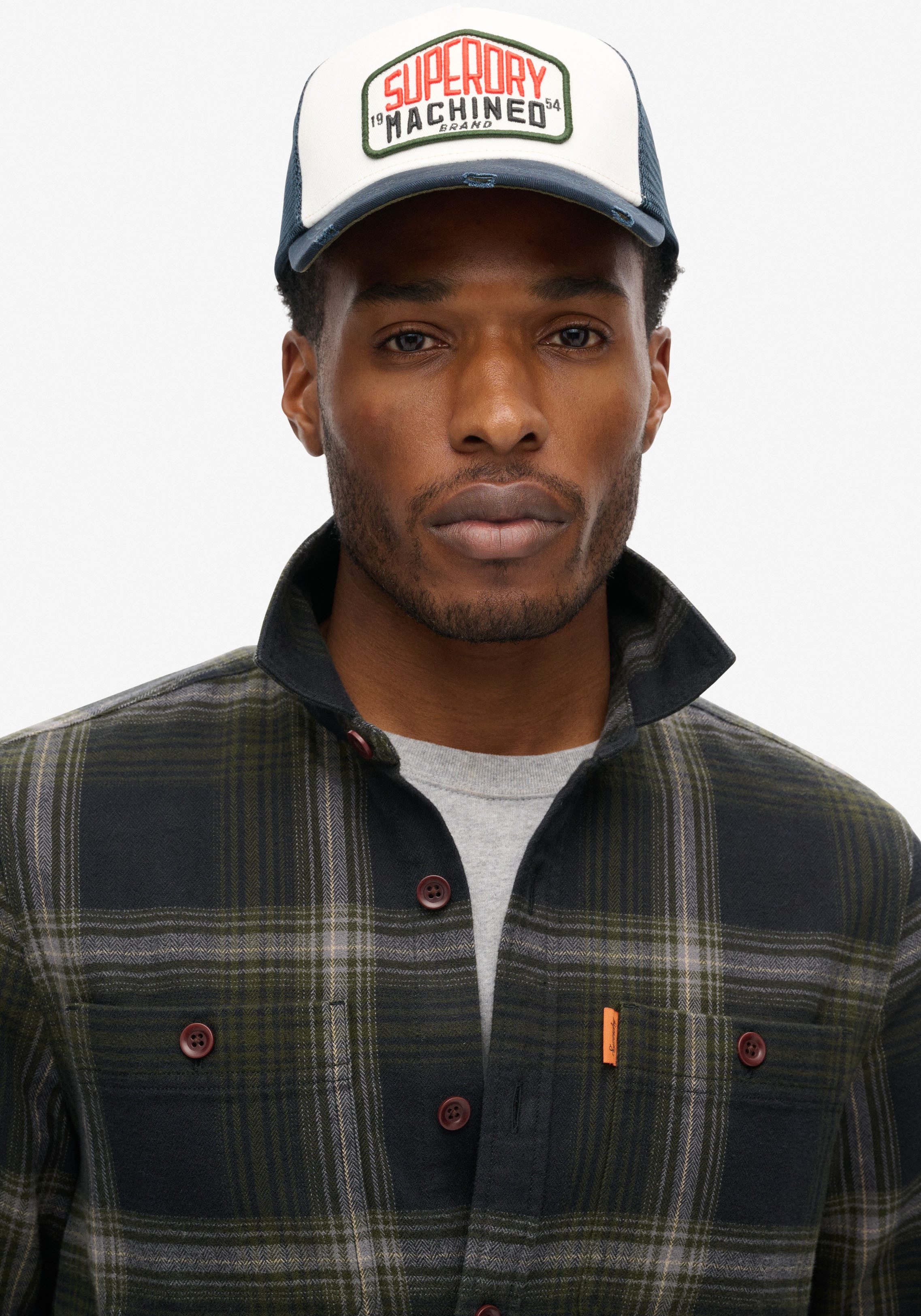 Superdry Overhemd met lange mouwen VINTAGE CHECK OVERSHIRT
