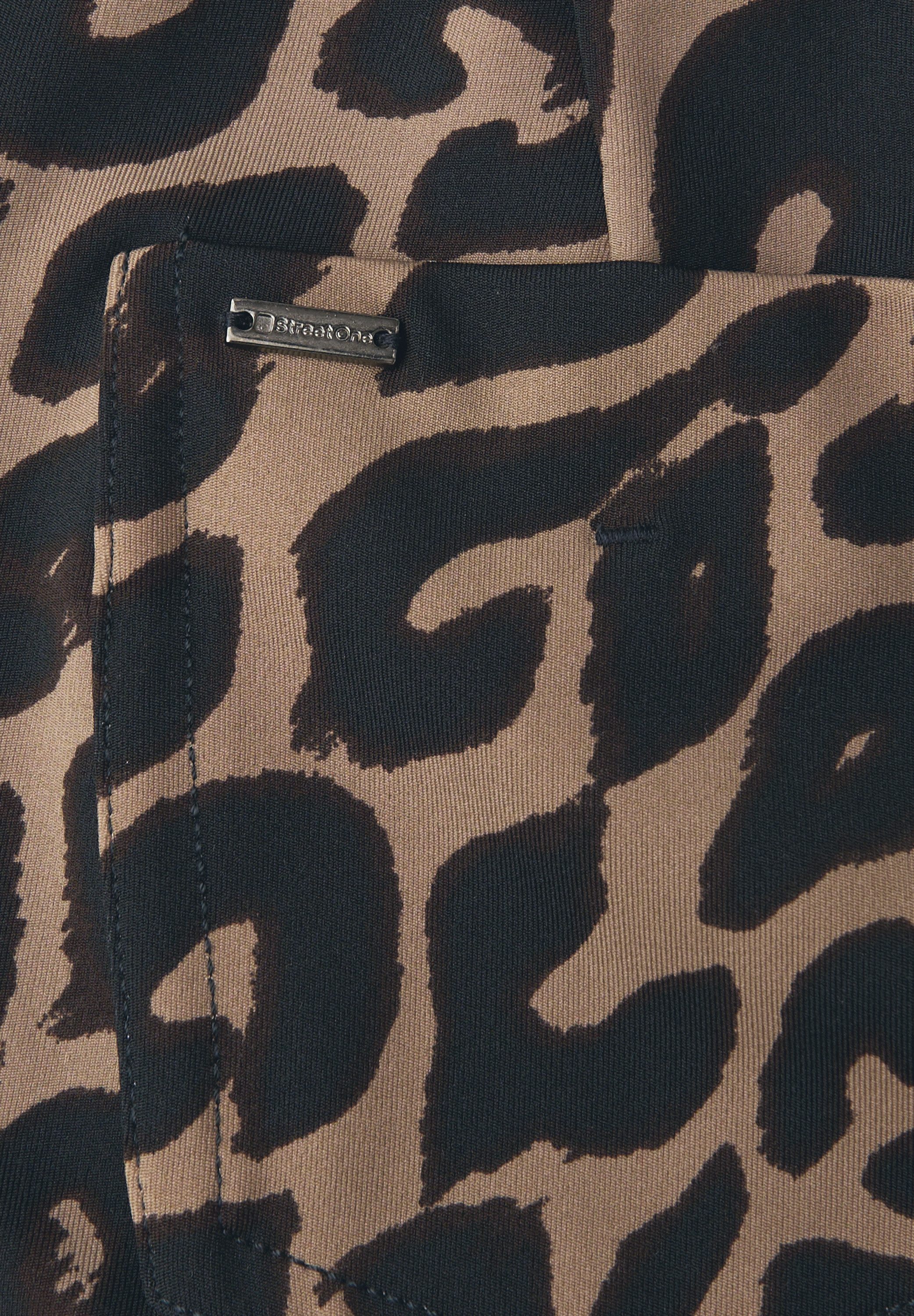 STREET ONE Stoffen broek Style York in luipaard-look