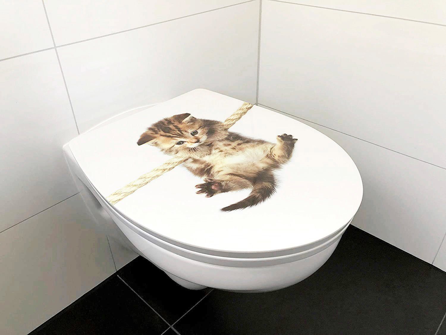 ADOB Toiletzitting CAT Soft-closemechanisme, voor het schoonmaken met één druk op de knop afneembaar