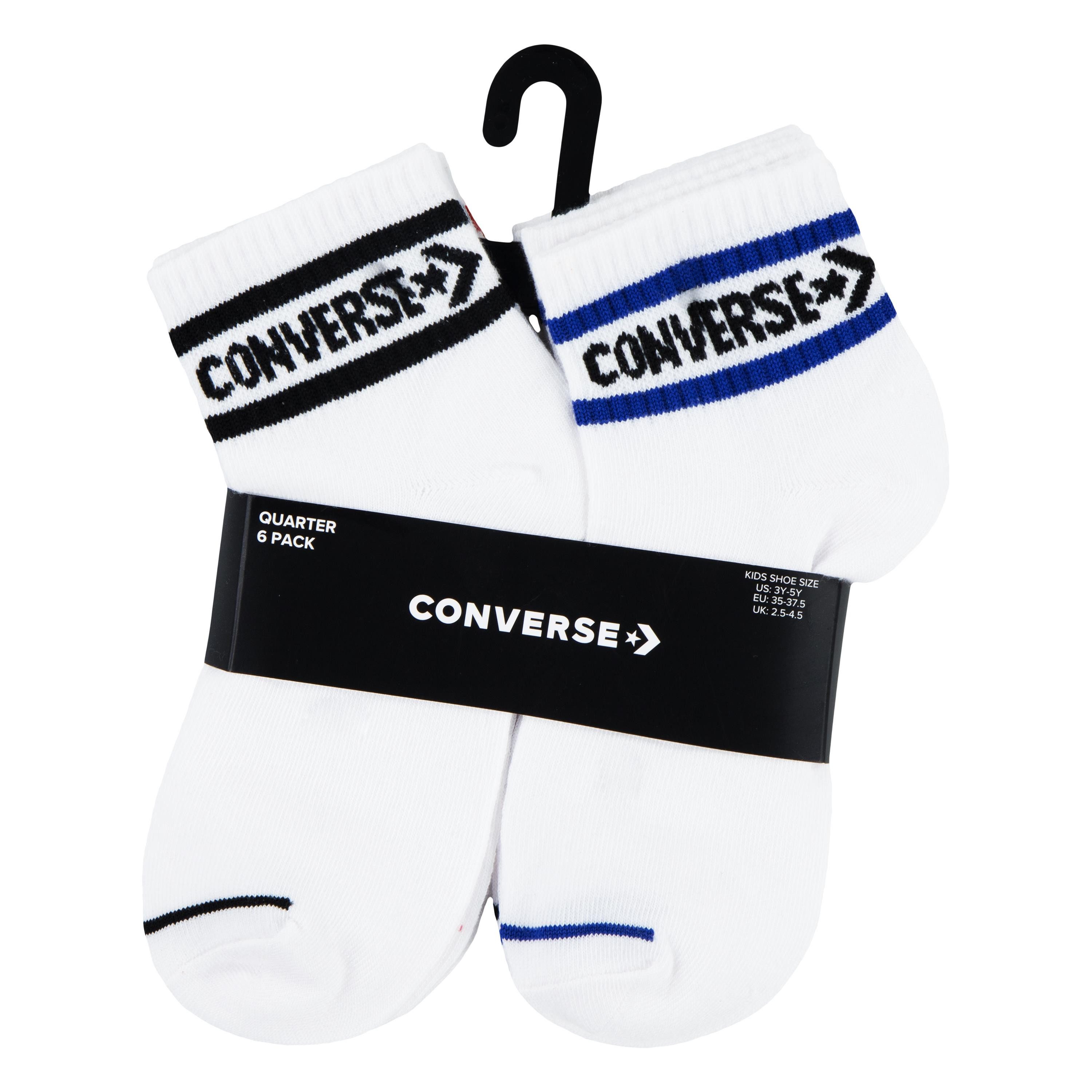 Converse Sportsokken CHN BASIC WORDMARK QTR 6PK (6 paar)