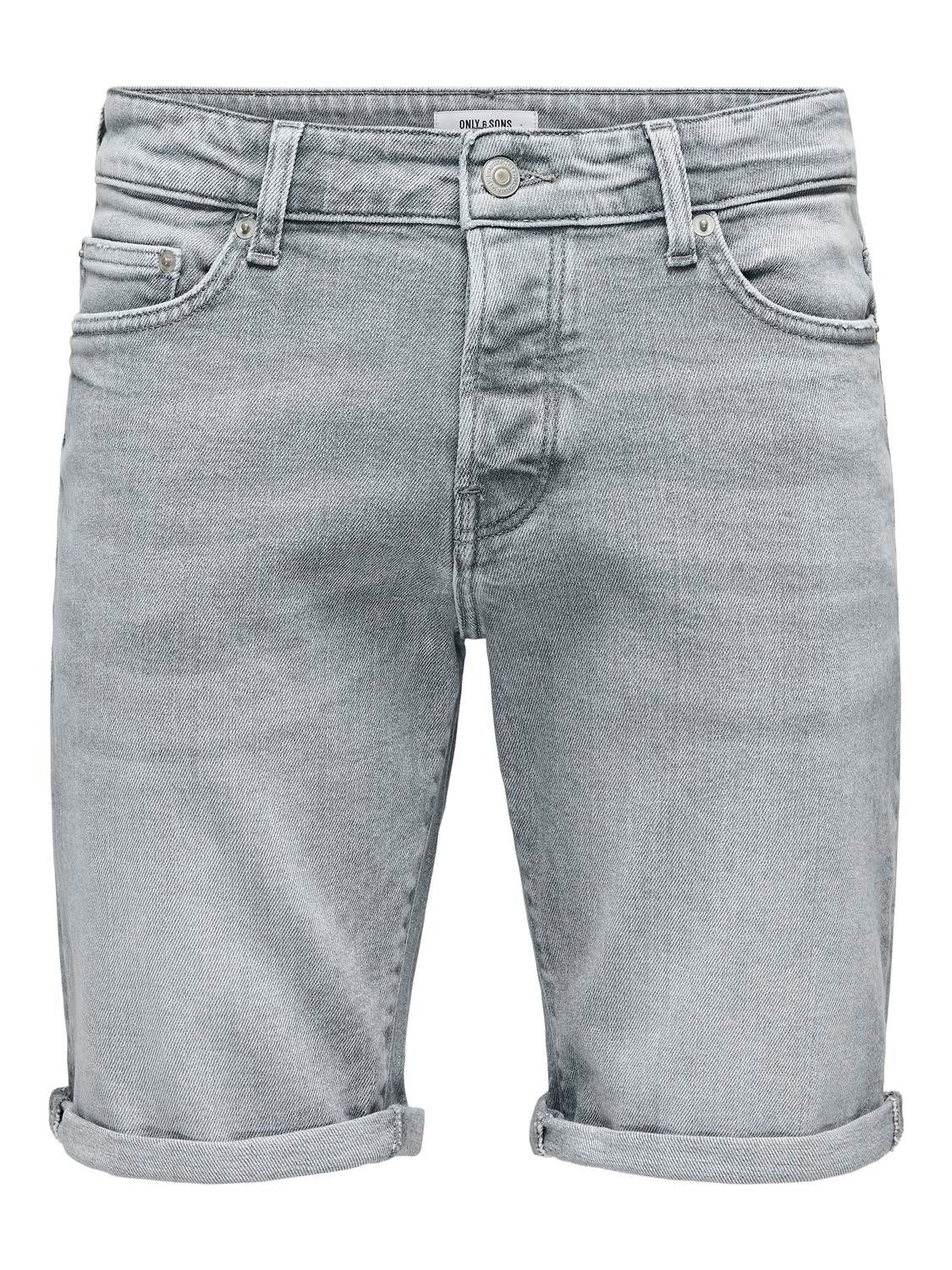 Only & Sons Korte slim fit jeans in 5-pocketmodel model 'PLY'