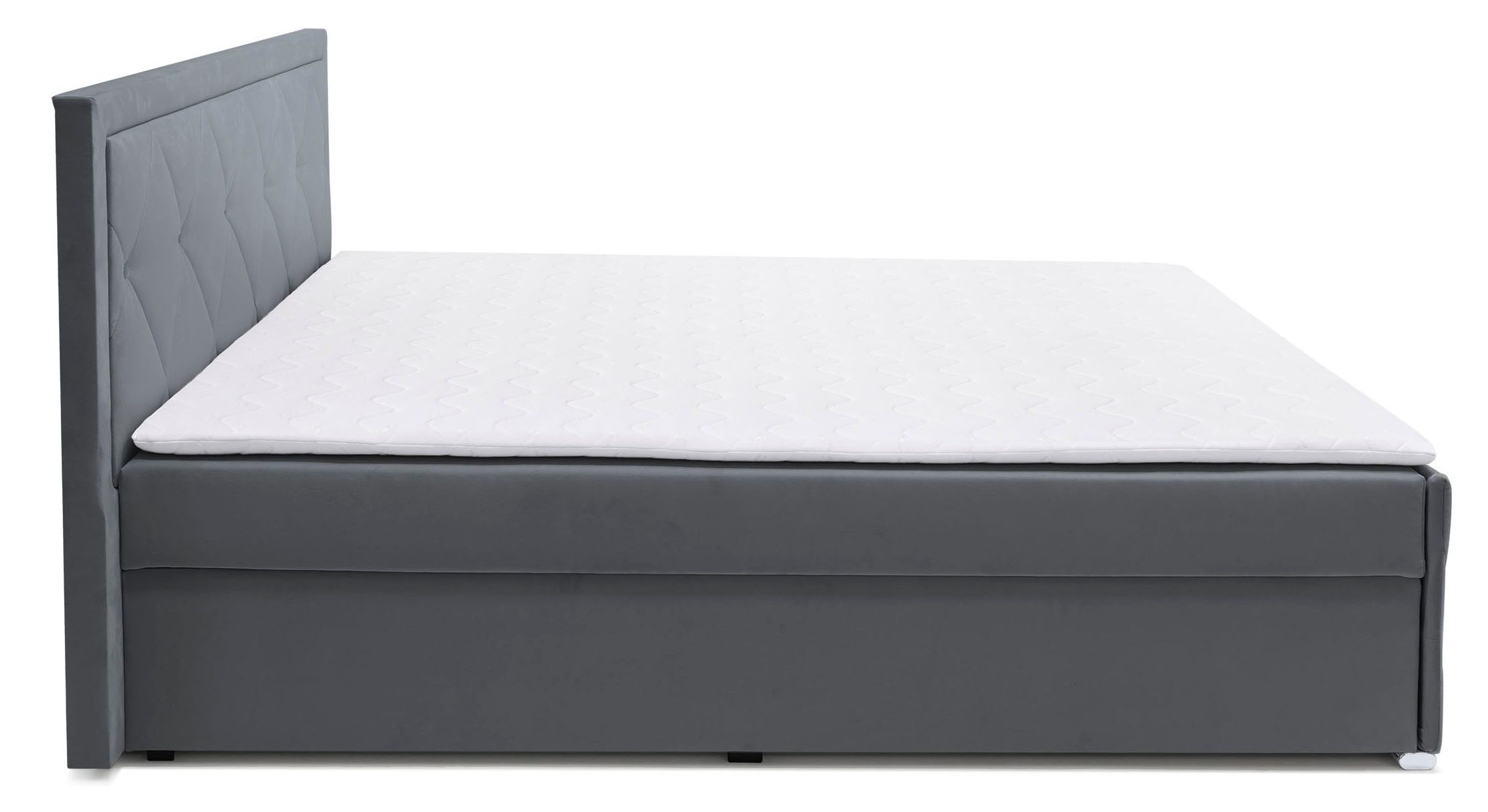 Leonique Boxspring Alfie, bestseller! Inclusief bedlade & topper Optioneel met knoopstiksels of strassstenen, H2, H3 en H4 verkrijgbaar