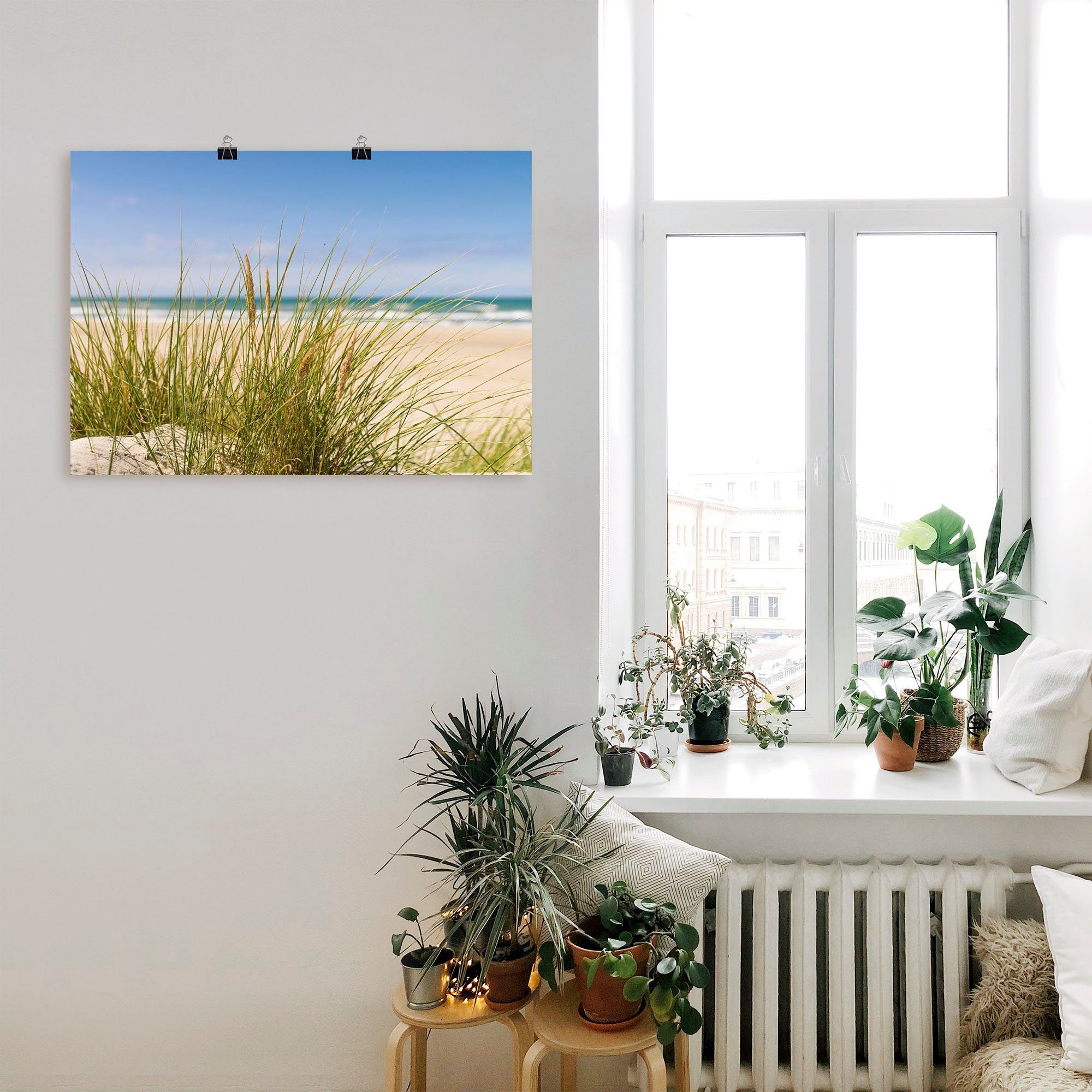 Artland Artprint Duingras als artprint van aluminium, artprint voor buiten, artprint op linnen, poster in verschillende maten. maten