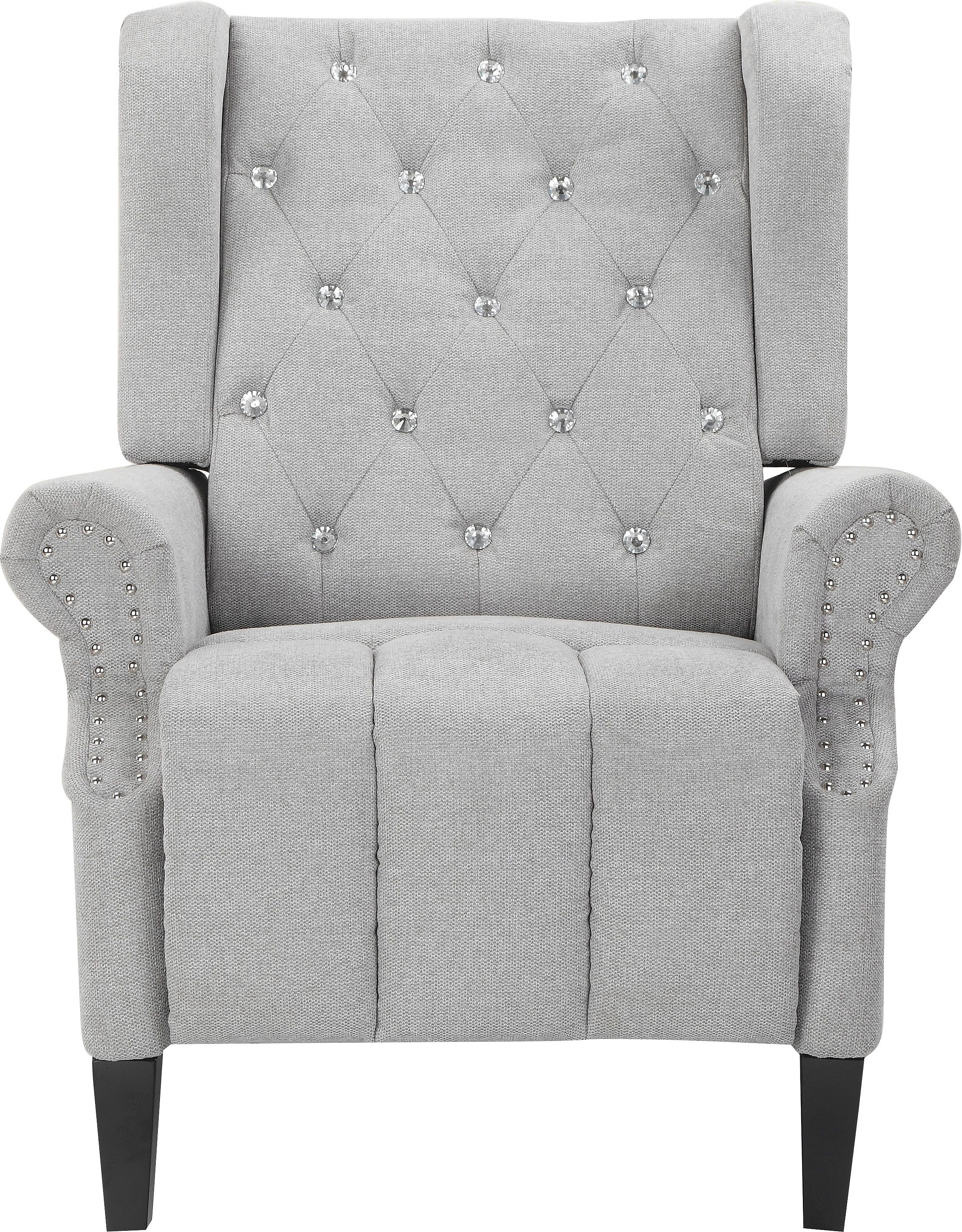 Leonique Oorfauteuil Childebert met verstelling, zacht verdikte zitting en rugleuning, zithoogte 49,5 cm (1 stuk)