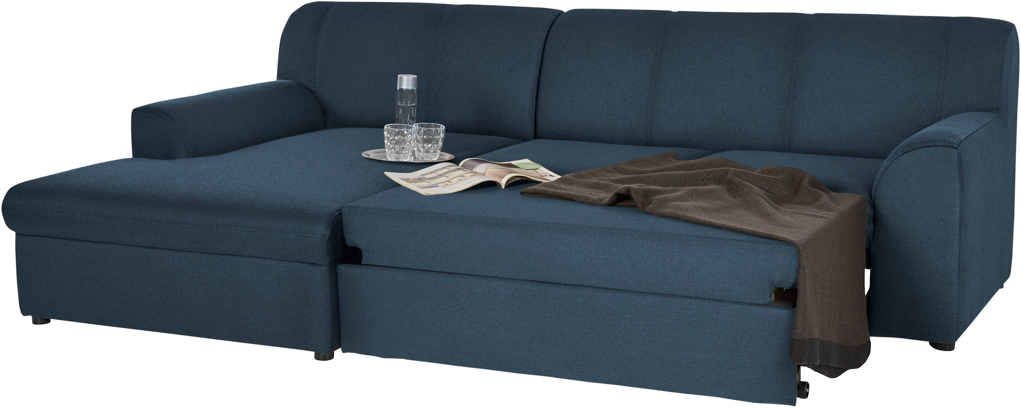 DOMO collection Hoekbank Topper, elegant en tijdloos, compacte afmetingen 245/155cm, L-vorm
